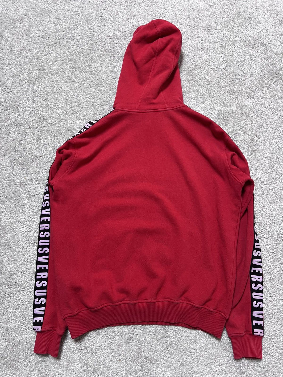 Versus Versace Versace Versus Red Lampas Hoodie Size M Size US M / EU 48-50 / 2 - 9 Thumbnail