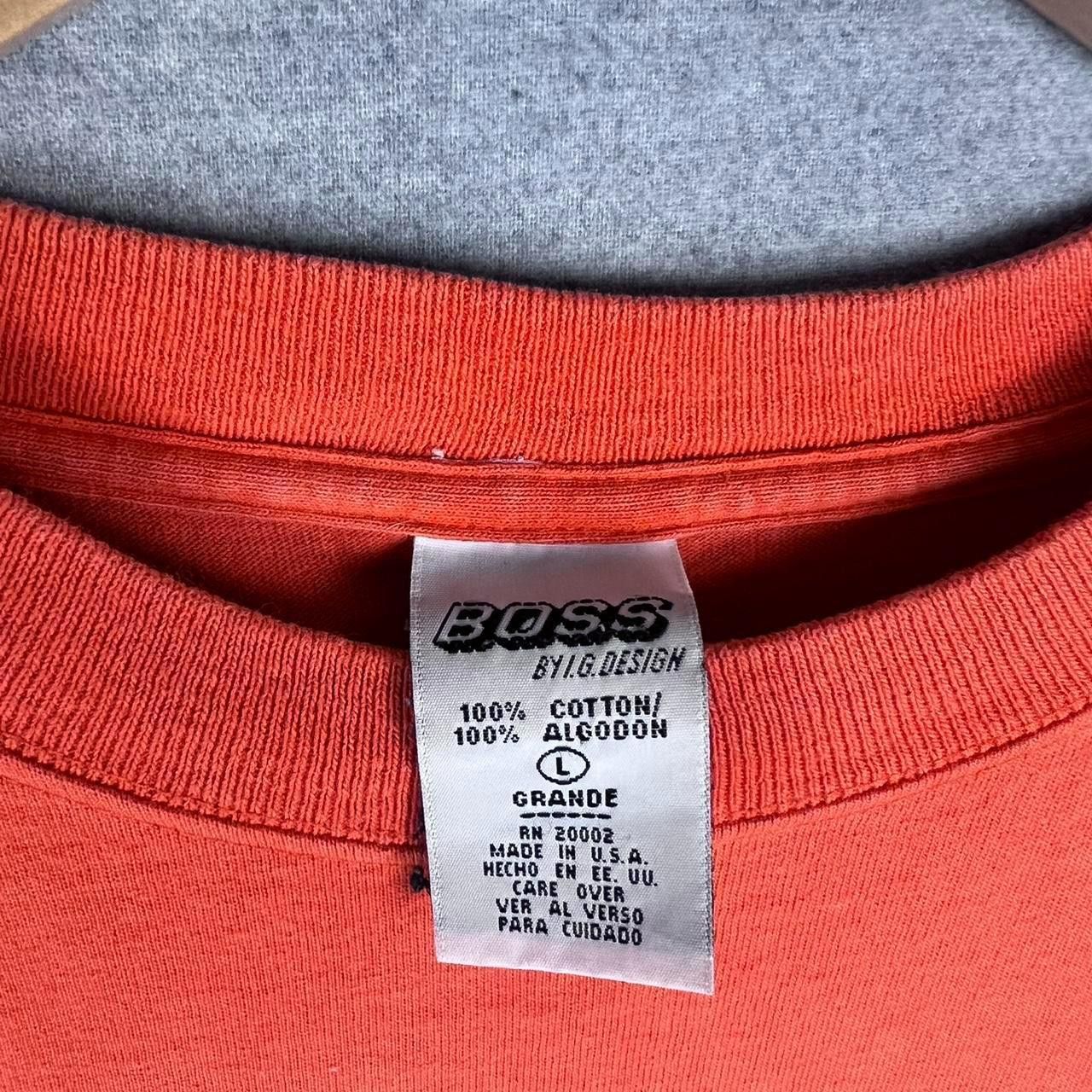 Vintage vintage 90s hugo boss tee orange size L Size US L / EU 52-54 / 3 - 4 Thumbnail