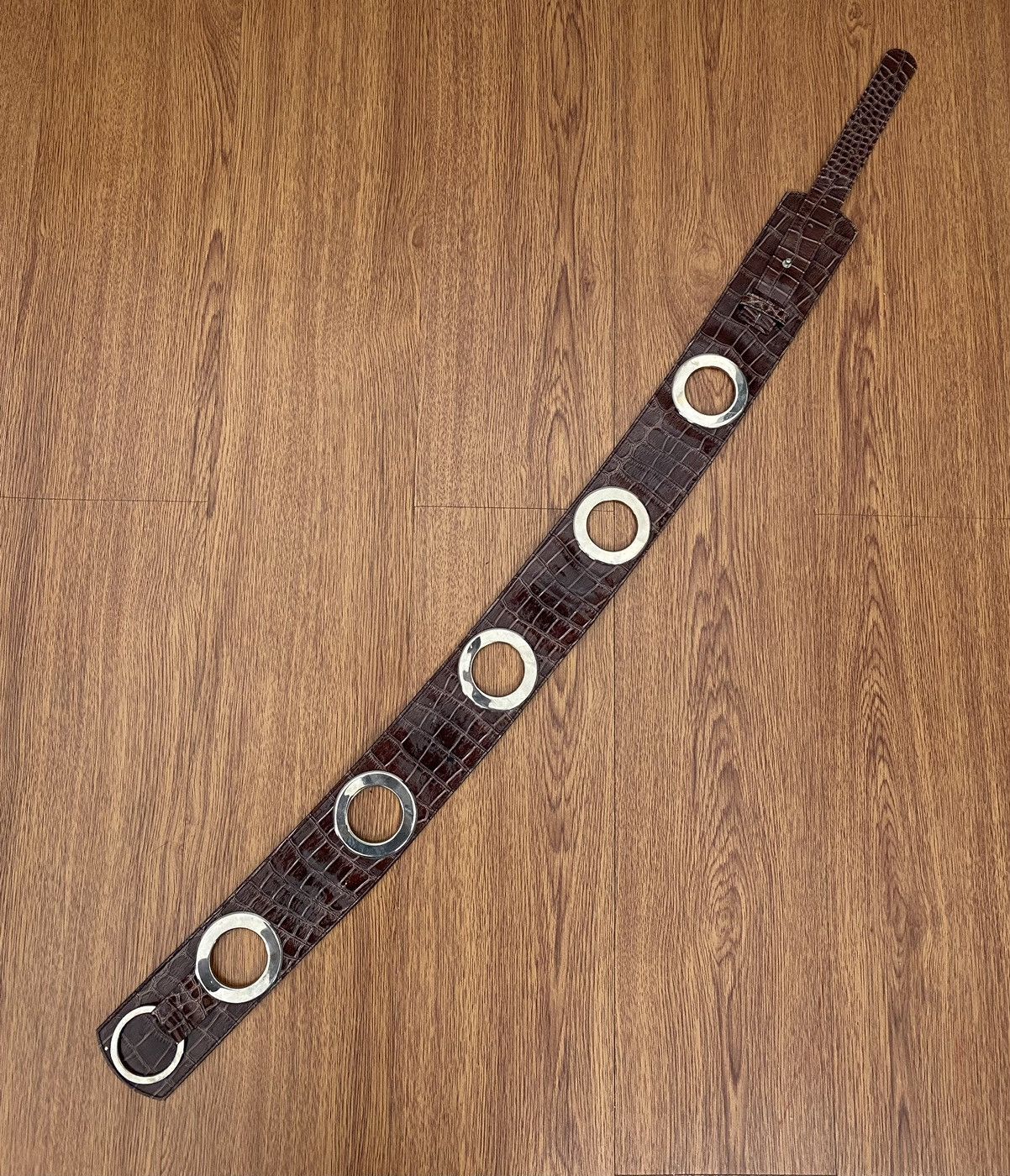 If Six Was Nine × Japanese Brand × Le Grande Bleu (L.G.B.) Aligator ringer belt Size ONE SIZE - 1 Thumbnail