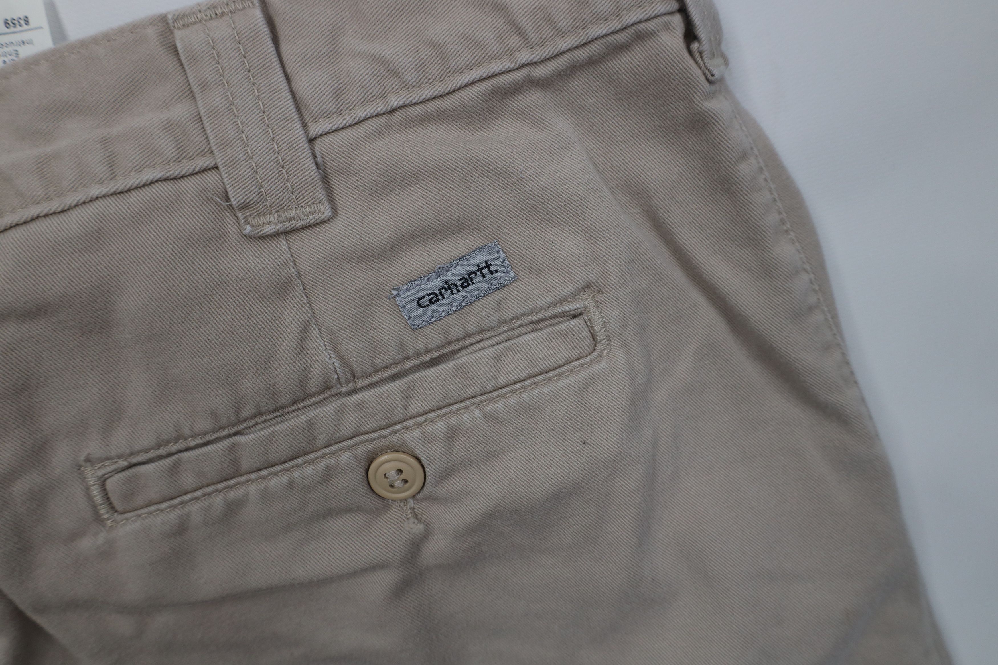 Carhartt Vintage Y2K Carhartt Relaxed Dungaree Chino Shorts Stone Size US 38 / EU 54 - 13 Thumbnail