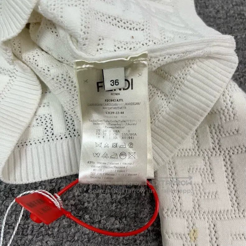 Fendi Fendi Double F Logo Embossed Short Knit Cardigan Size XXS / US 00 / IT 34 - 5 Thumbnail