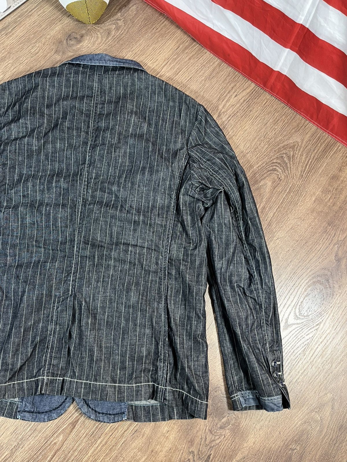Armani Vintage Armani Jeans Indigo Jacket 90s Size US XXL / EU 58 / 5 - 18 Thumbnail