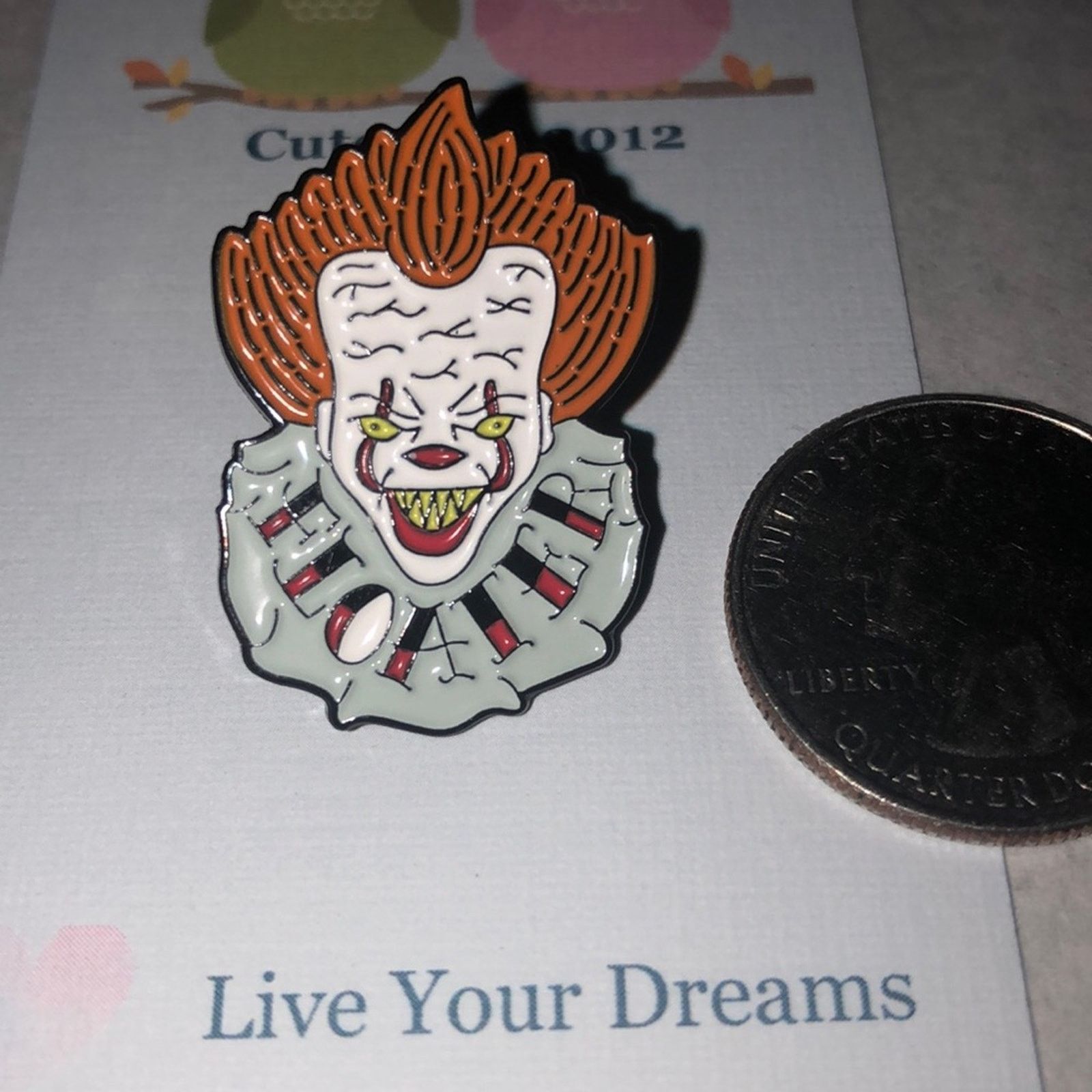 Other Stephen King IT Clown Floater Halloween Pin Brooch Size ONE SIZE - 1 Thumbnail