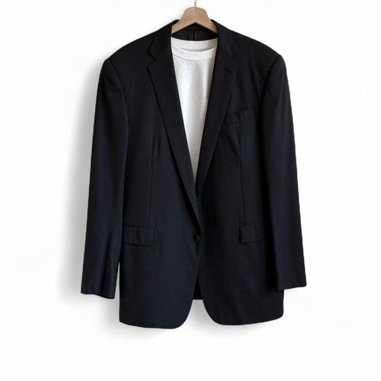 Ralph Lauren Black Label Ralph Lauren Black Label pinstripe wool suit jacket 44L Size 44L - 2 Thumbnail