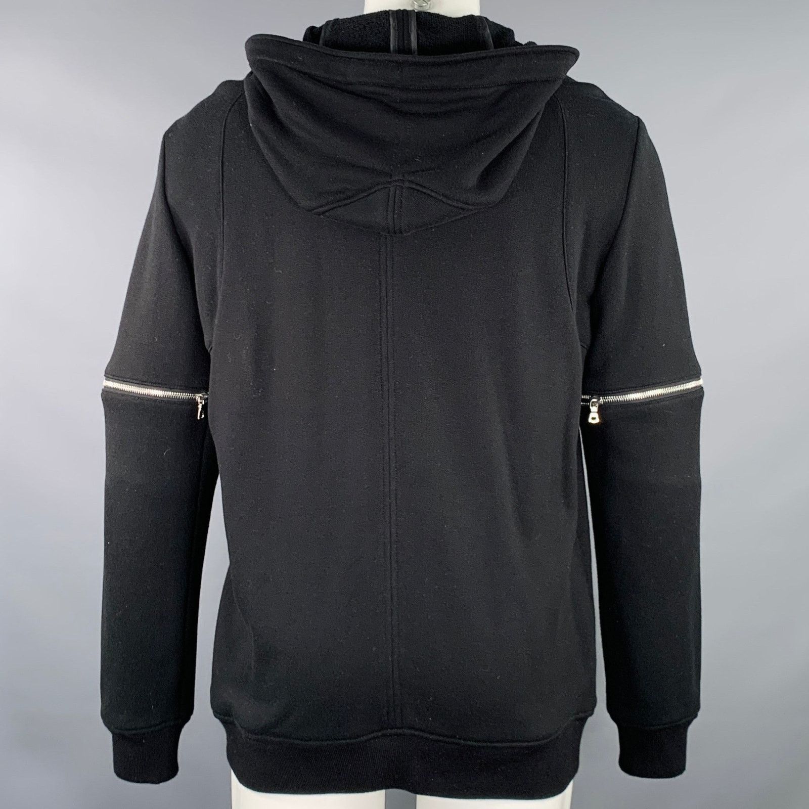 Other MIGUEL ANTOINNE Size M Black Cotton Hooded Sweatshirt Size US M / EU 48-50 / 2 - 4 Thumbnail