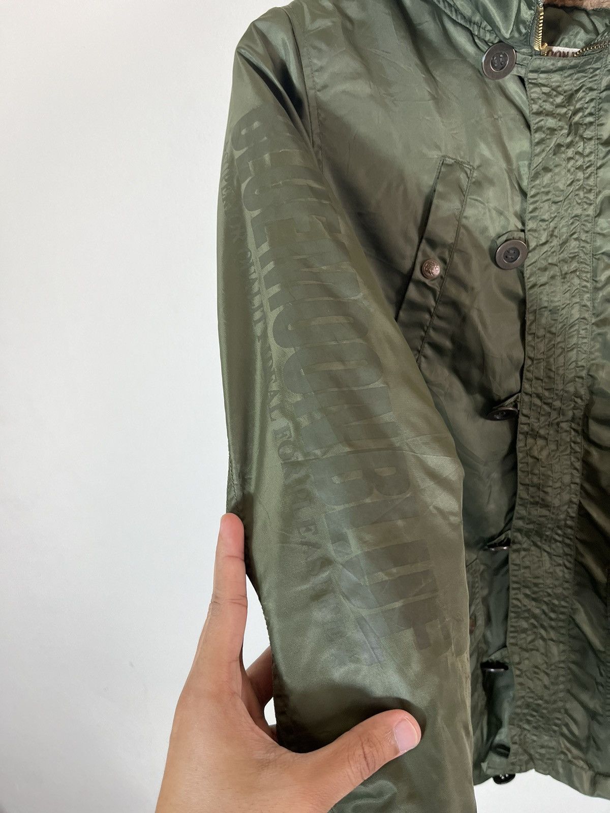 Blue Blue Japan × Japanese Brand Blue Moon Blue Army Jacket Outerwear Fur Hood Size M / US 6-8 / IT 42-44 - 6 Thumbnail