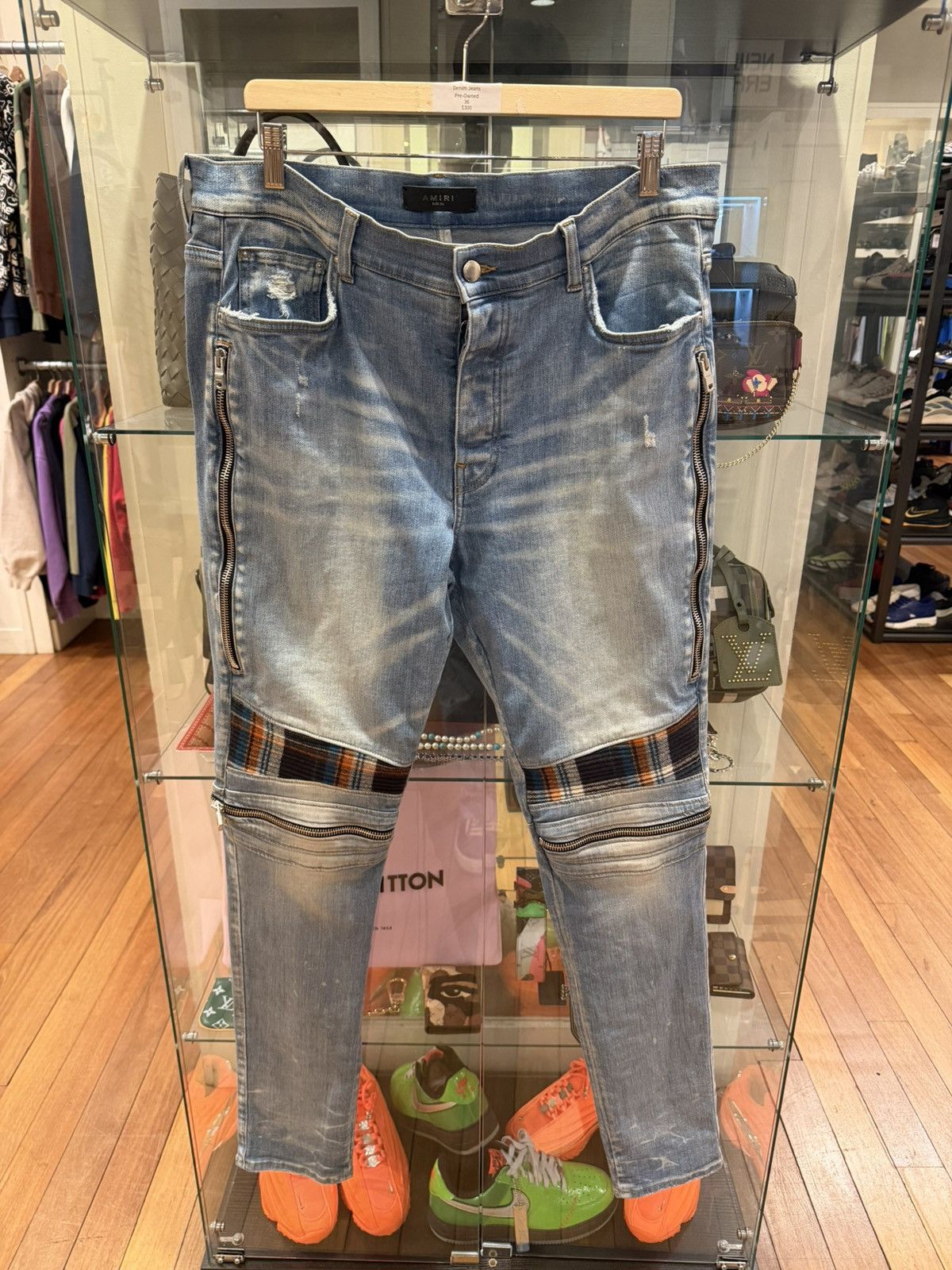 Amiri Amiri MX2 Flannel Patch Denim Jeans Size US 36 / EU 52 - 1 Thumbnail