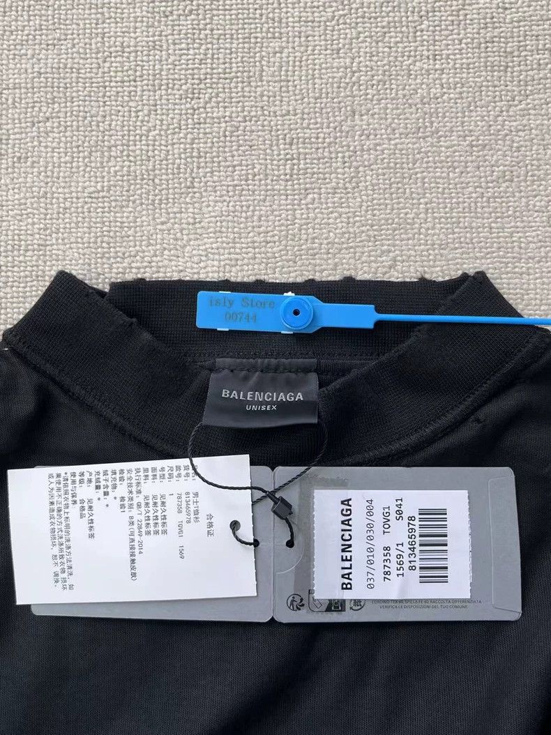 Balenciaga Balenciaga size 1 Logo monogrammed crewneck short sleeve T- Size US XS / EU 42 / 0 - 4 Thumbnail