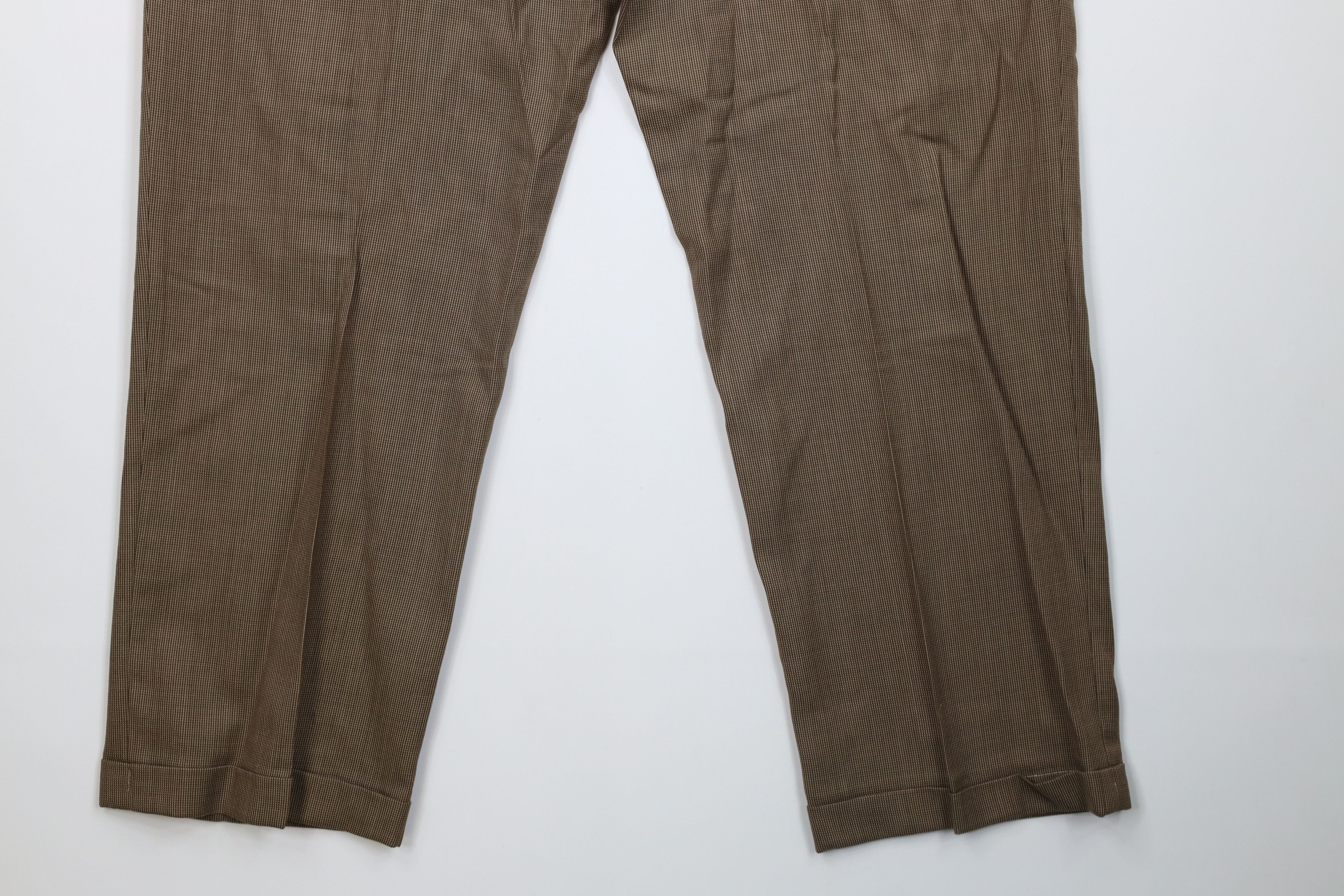 Vintage Vintage 90s Streetwear Wool Wide Leg Chino Pants Brown Size US 36 / EU 52 - 14 Thumbnail