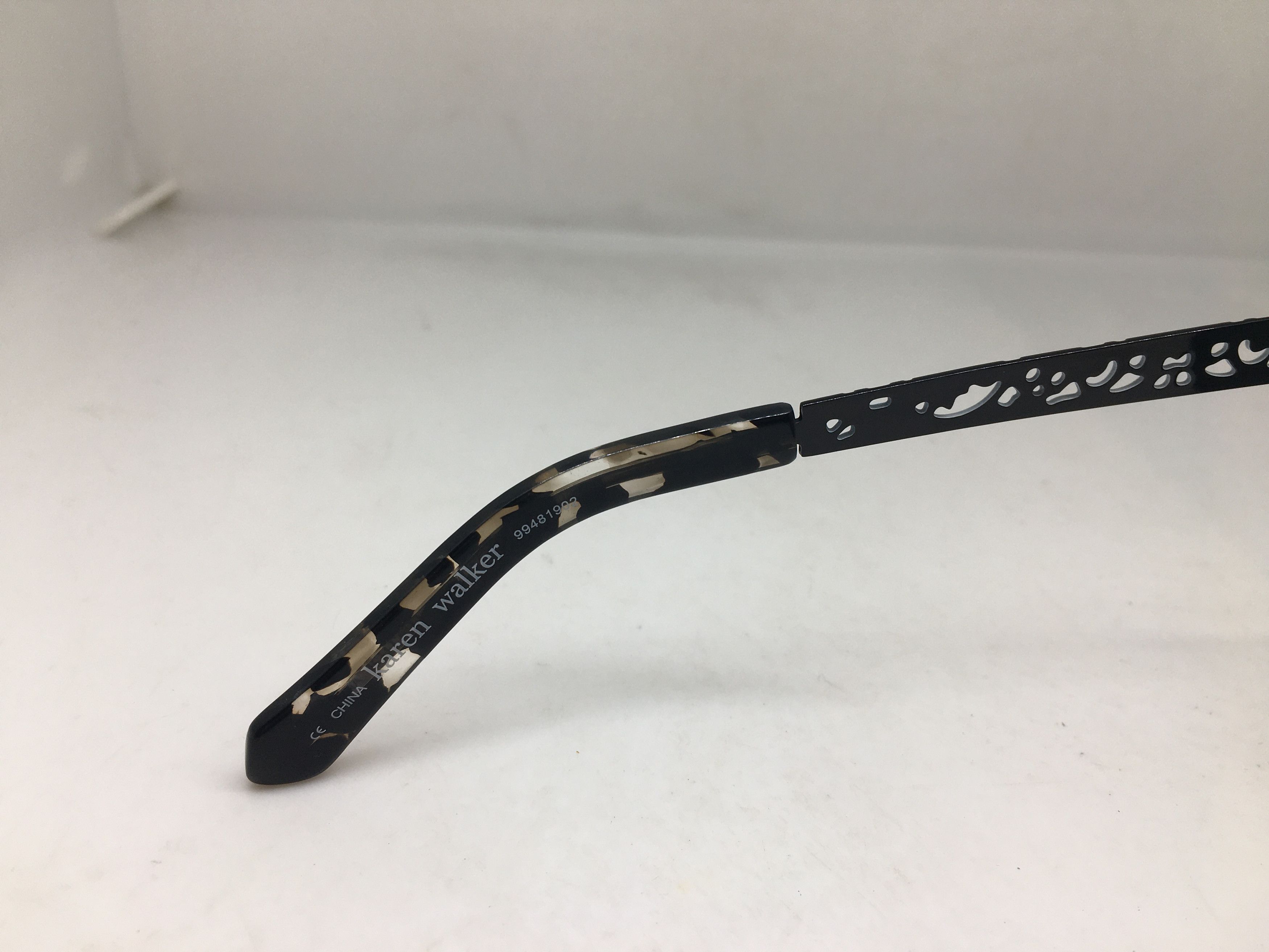 Karen Walker Karen Walker Op Art Black White Cat Eye Sunglasses Frame Size ONE SIZE - 6 Thumbnail