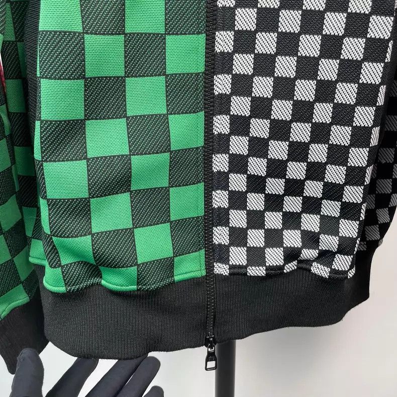 Louis Vuitton Louis Vuitton Grey-green checkerboard paneled jacket Size US M / EU 48-50 / 2 - 3 Thumbnail