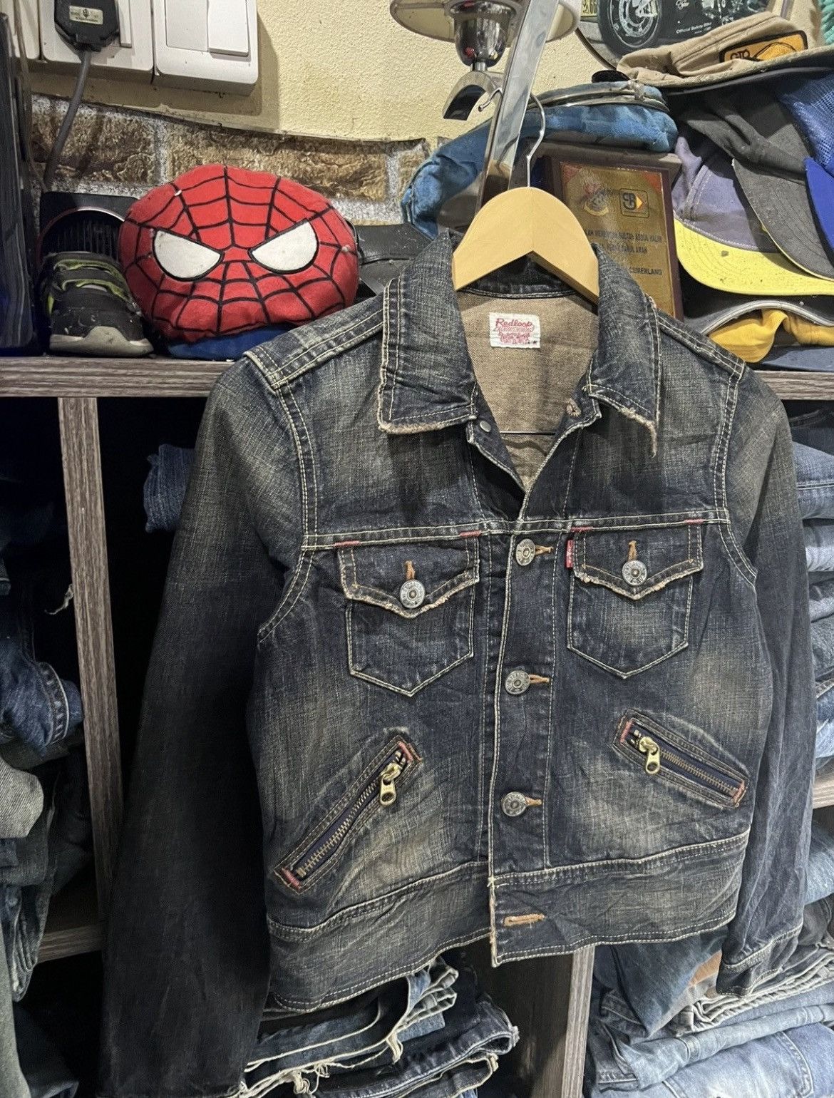 Levi's 🔥Vintage Levis Redloop Denim Jacket Size S / US 4 / IT 40 - 9 Thumbnail