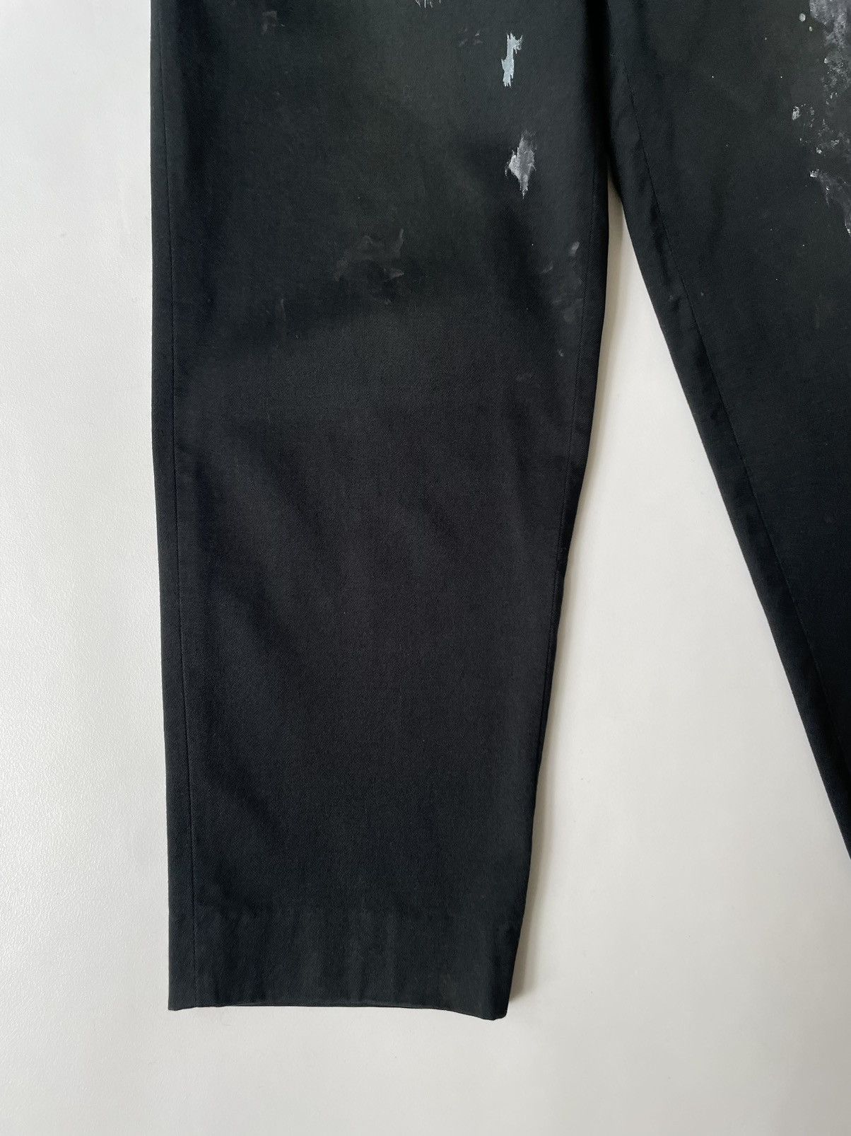 Comme des Garcons 1989 Black Cotton ‘Paint Splat’ Pants Size US 30 / EU 46 - 10 Thumbnail