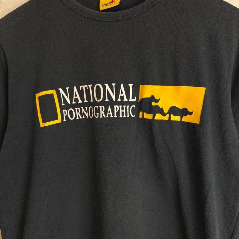 Vintage Vintage Humor National Pornographic Balck T Shirt S Size US S / EU 44-46 / 1 - 2 Thumbnail