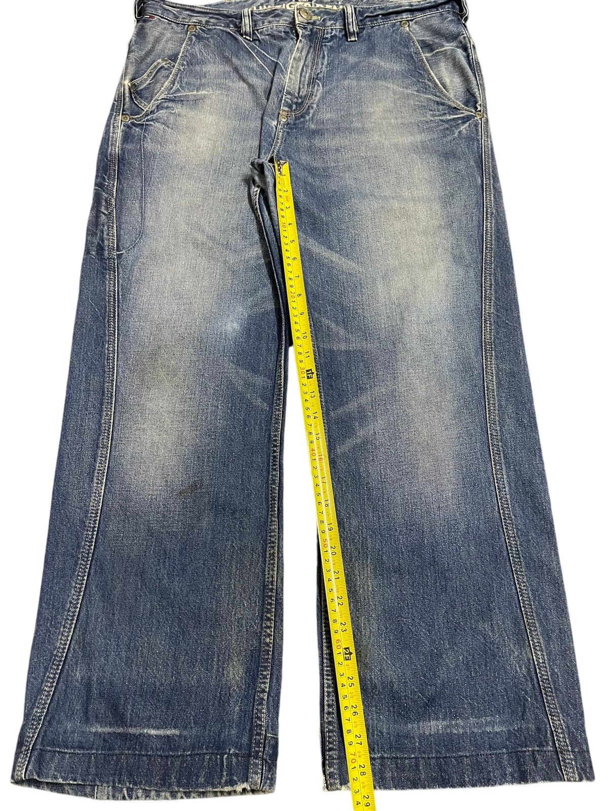 JNCO Vintage Japanese Brand Blue Wash Hip Hop Style Baggy Jeans Size US 36 / EU 52 - 15 Thumbnail