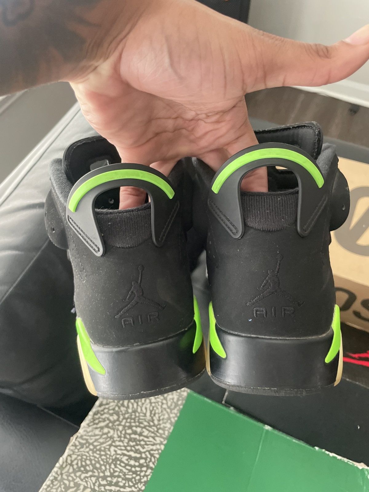 Jordan retro 6 black/green