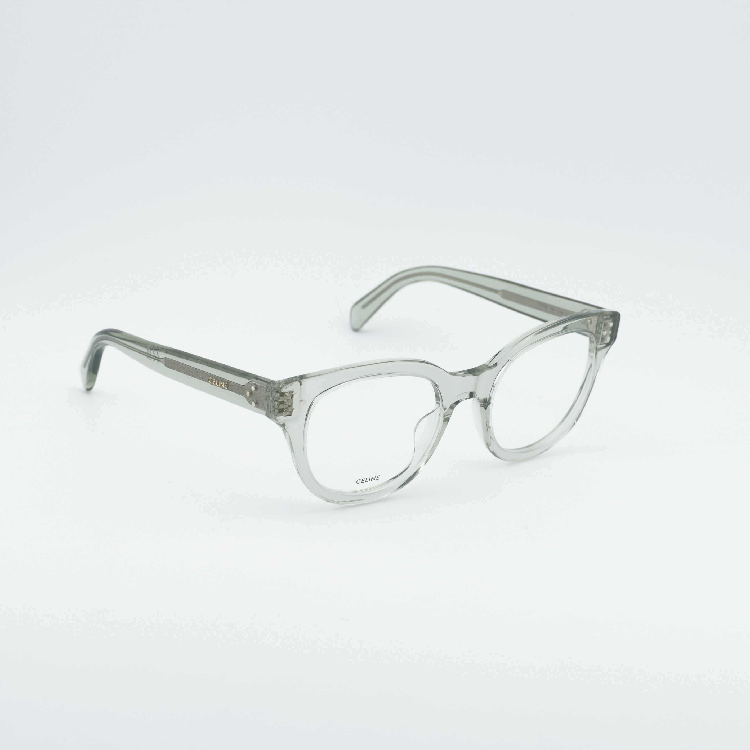Celine Celine CL50109I 093 Eyeglasses Teal 51mm Square Frame Size ONE SIZE - 1 Thumbnail
