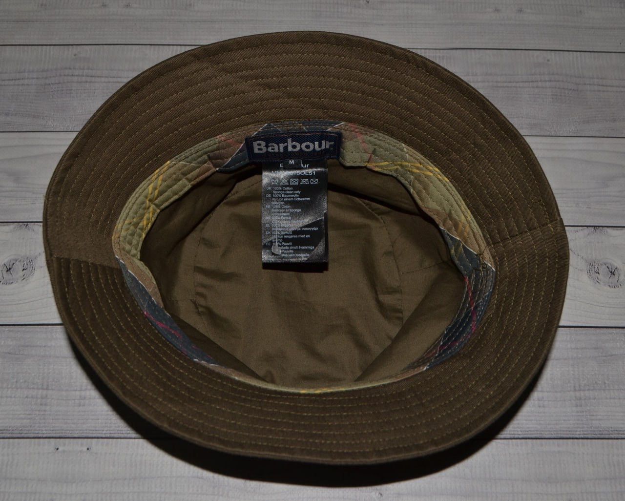 Barbour Barbour Sports Hat/Panama Olive Size M Size 32 - 5 Thumbnail