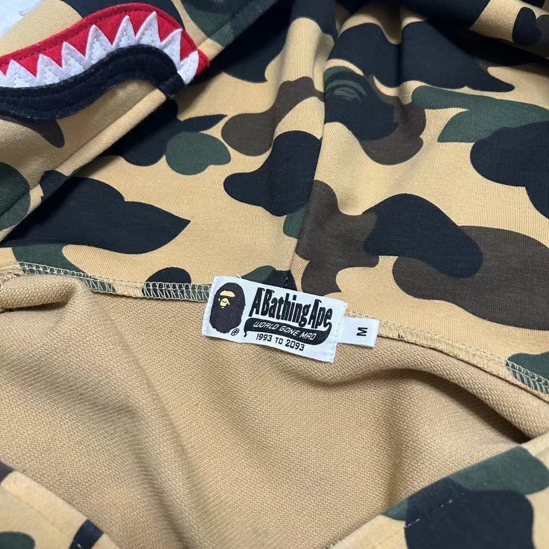 Bape WATERPROOF COLOR CAMO SHARK FULL ZIP HOODIE Size US M / EU 48-50 / 2 - 7 Thumbnail