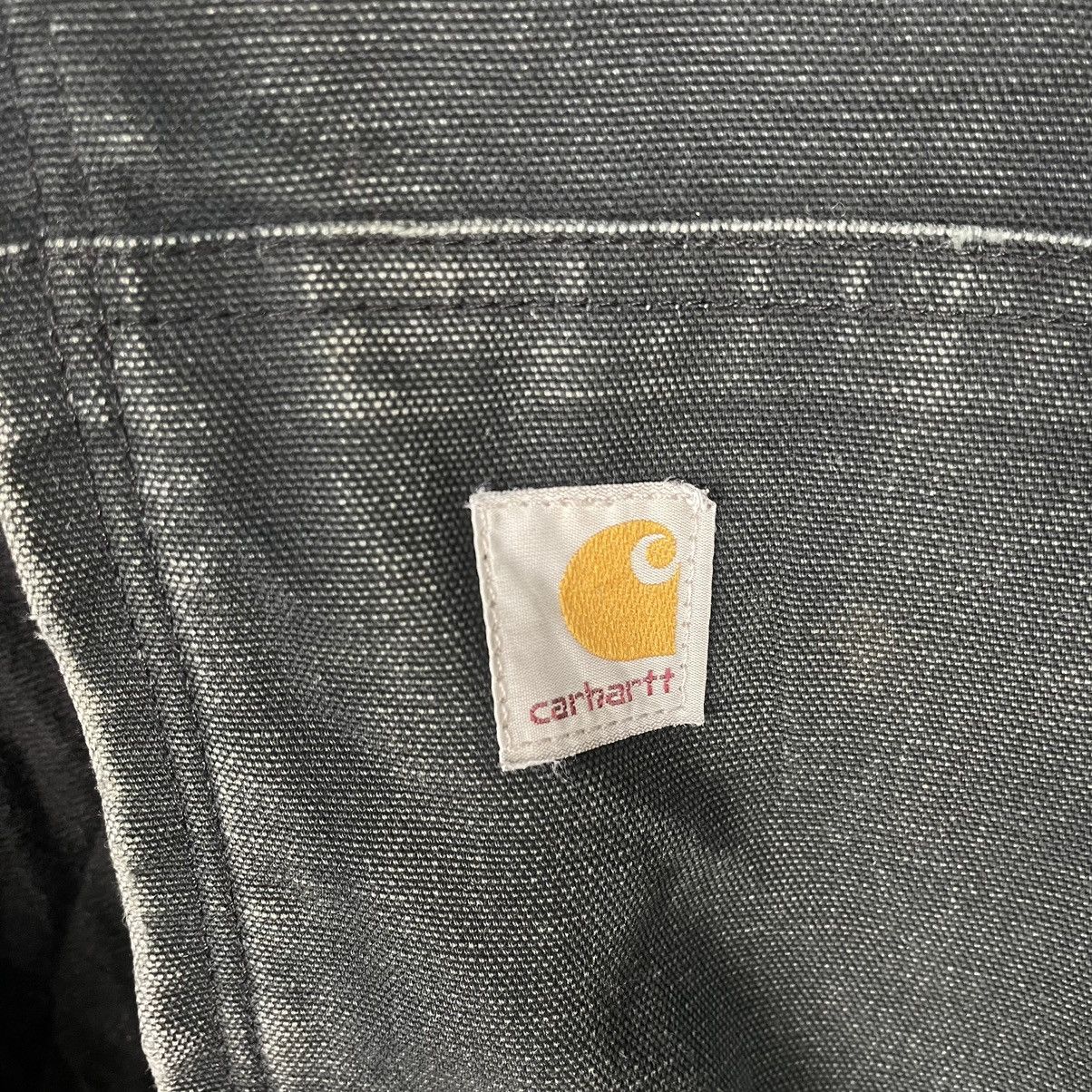 Carhartt × Vintage 💥90s CARHARTT J140 JACKET HOODIE SUNFADED BLACK Size US XXL / EU 58 / 5 - 14 Thumbnail