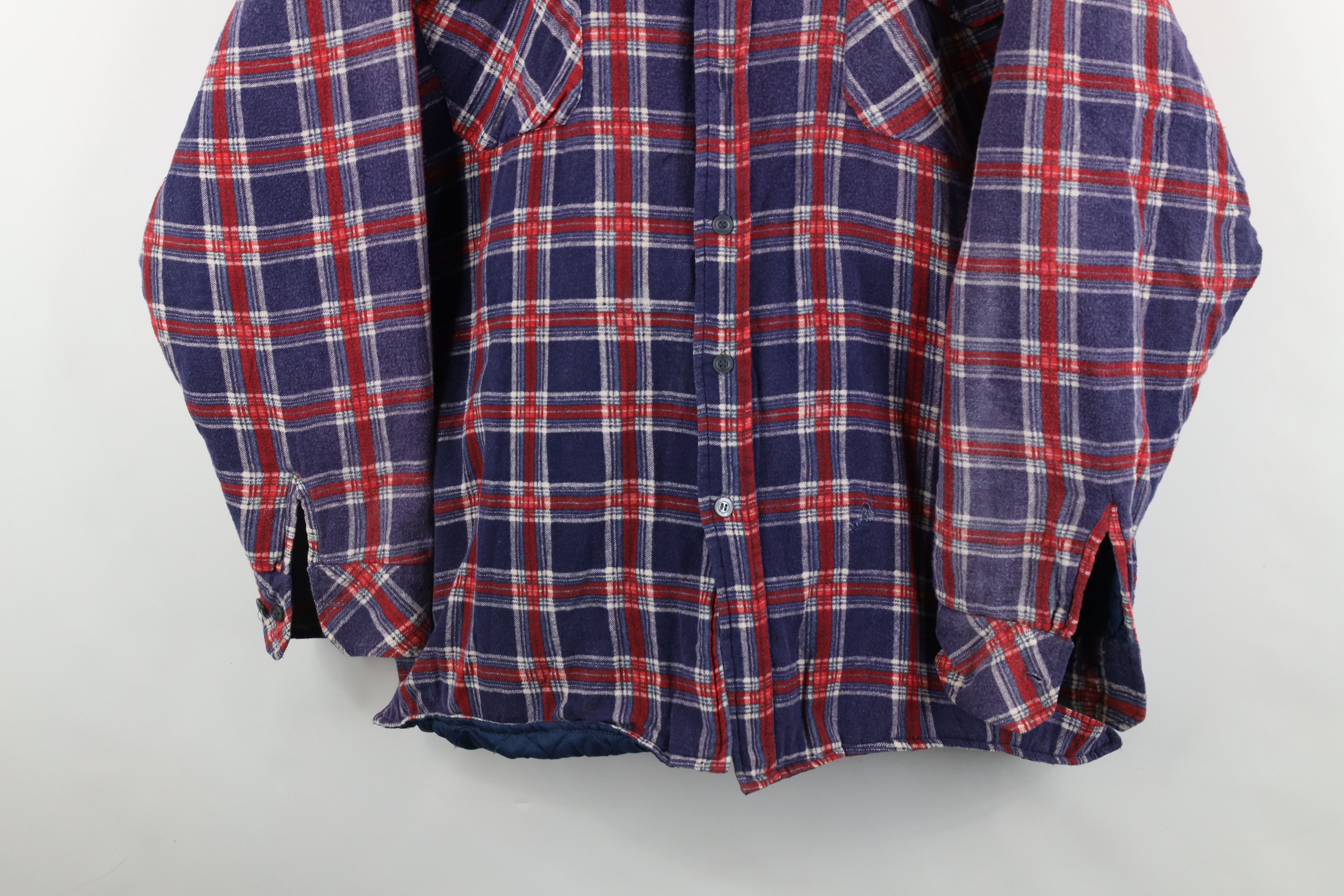 Vintage Vintage 90s Streetwear Flannel Shirt Jacket Jac Shirt Size US XL / EU 56 / 4 - 3 Thumbnail