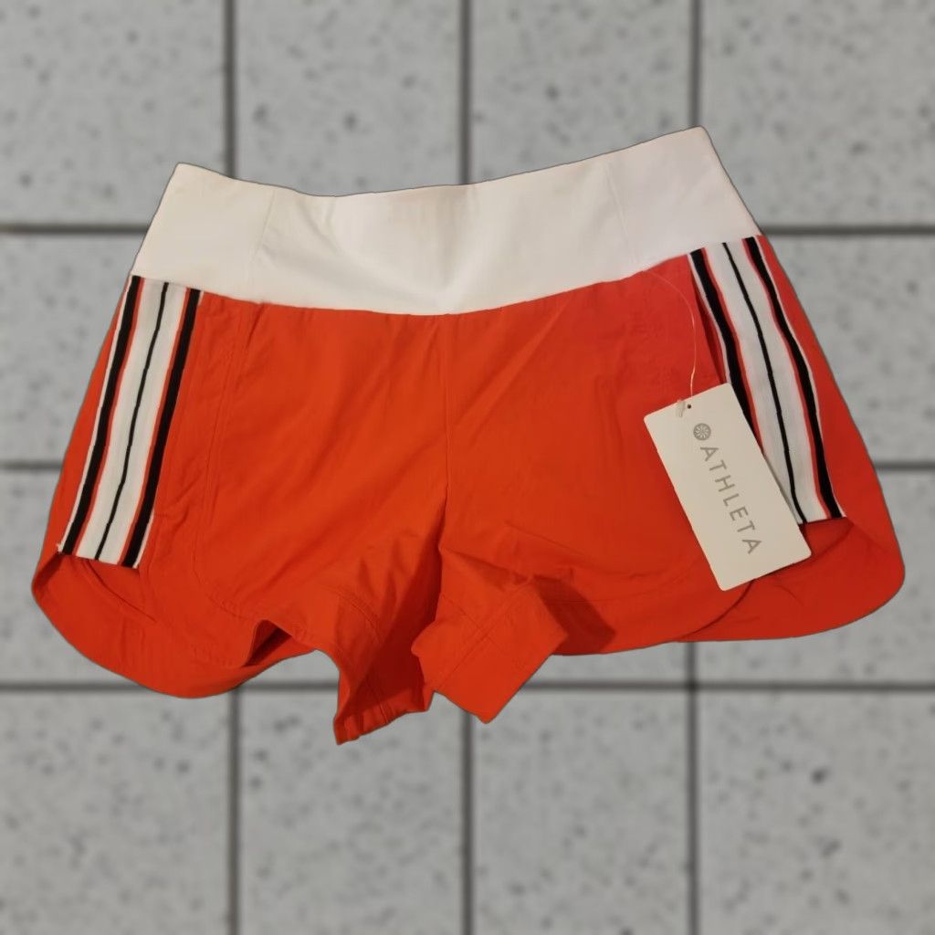 Athleta Womens Athleta Shorts 6 Red Athletic Gym Workout Size 28" / US 6 / IT 42 - 1 Thumbnail