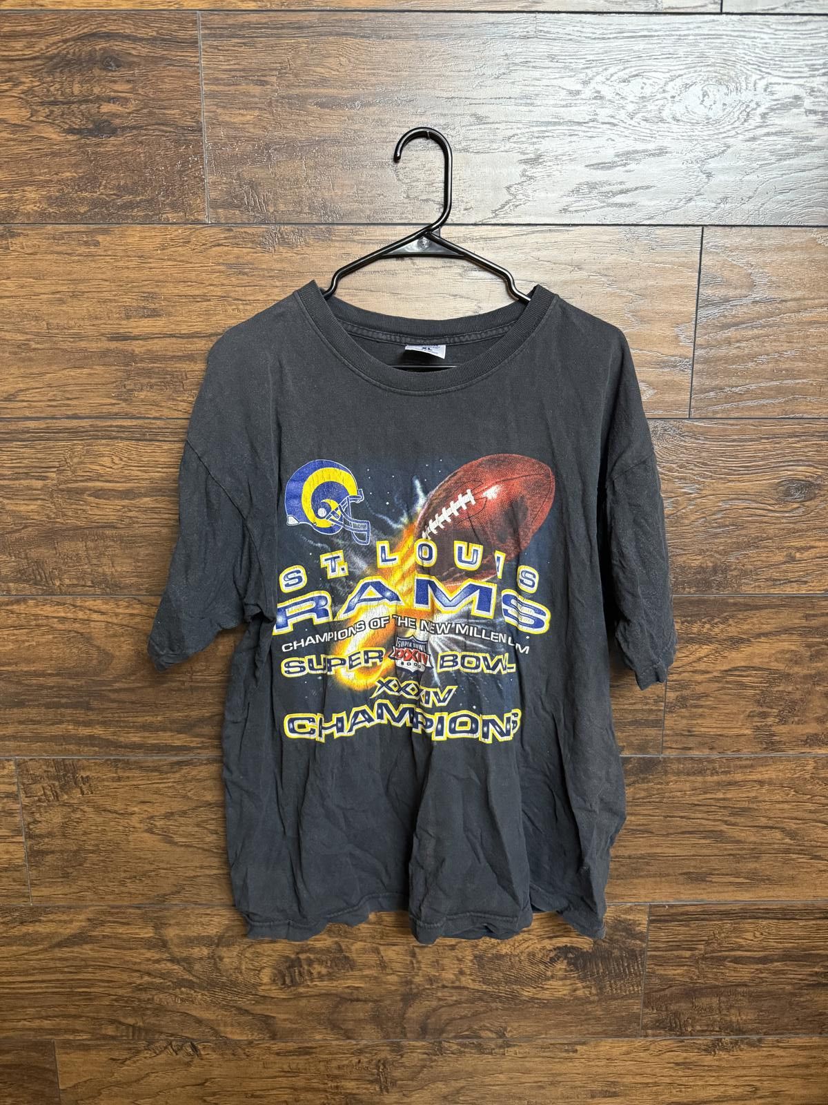 VTG St Louis Rams T-shirt Super Bowl Champs 2000 Tee XL