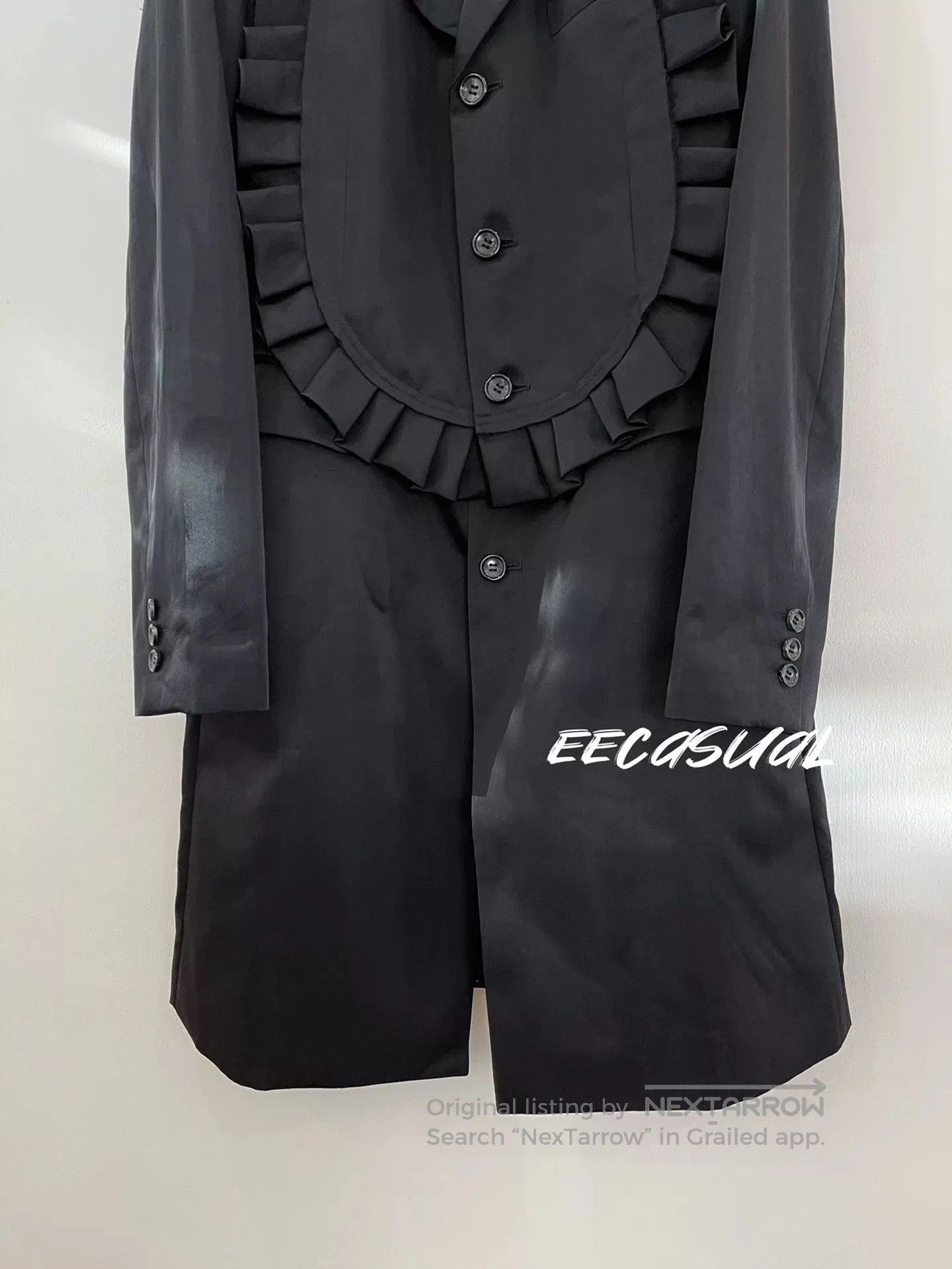 CDG by Comme des Garcons Commes des Garçons Long Black Coat. Size M / US 6-8 / IT 42-44 - 6 Thumbnail
