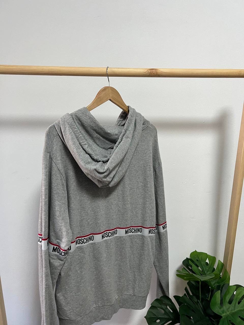 Moschino Moschino Stripes Grey Hoodie Sweatshirt XL Size US XL / EU 56 / 4 - 13 Thumbnail