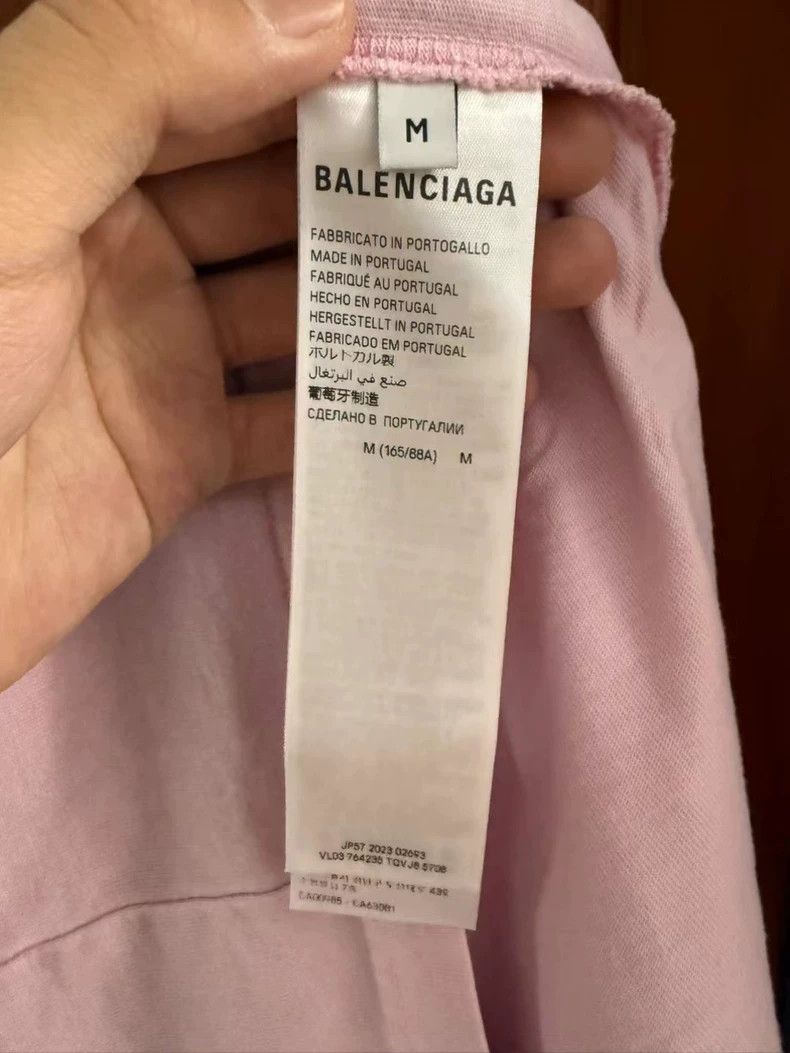 Balenciaga Balenciaga Pink Destruction Short Sleeve Size US M / EU 48-50 / 2 - 4 Thumbnail