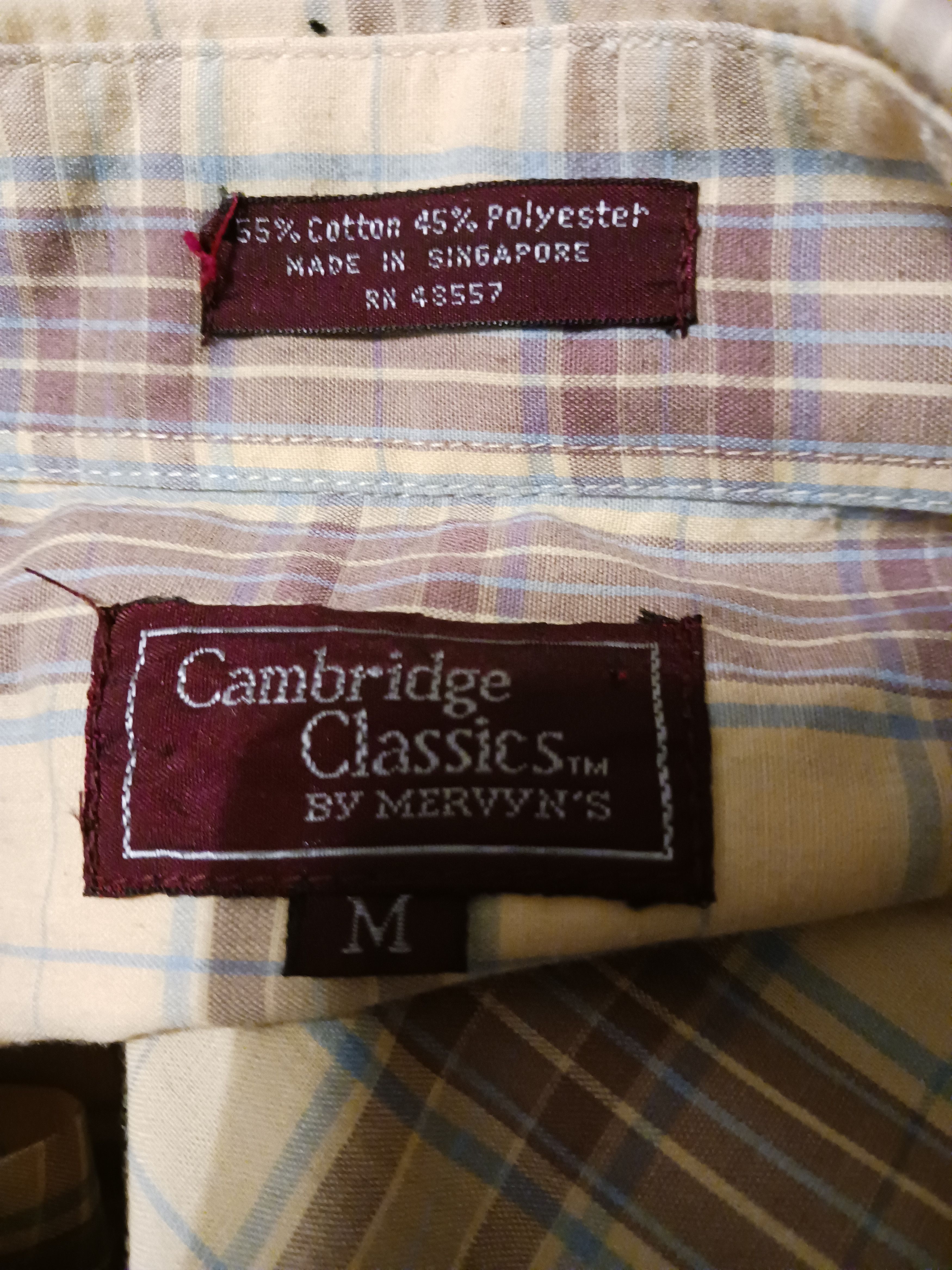 Vintage Vintage 70's Cambridge Classic Button Front Plaid Shirt Size US M / EU 48-50 / 2 - 3 Thumbnail