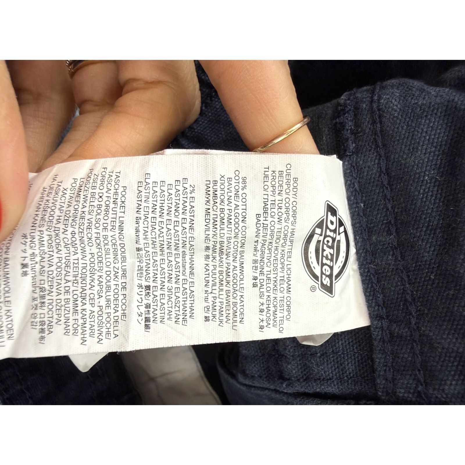 Dickies Dickies Cargo Pants Mens 26 Regular Blue Stretch Utility Pockets Straight Leg Size US 26 / EU 42 - 4 Thumbnail