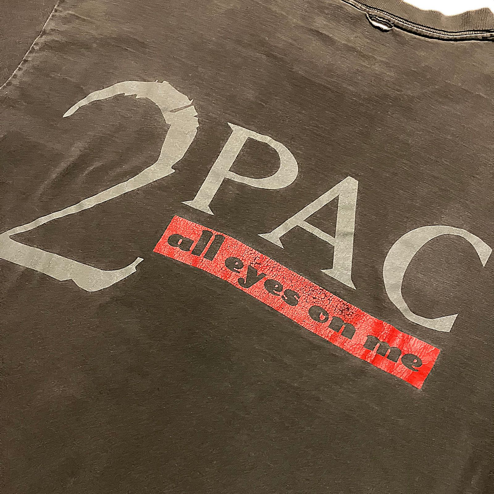 Vintage Vintage 2Pac All Eyez On Me T-Shirt Size US M / EU 48-50 / 2 - 4 Thumbnail