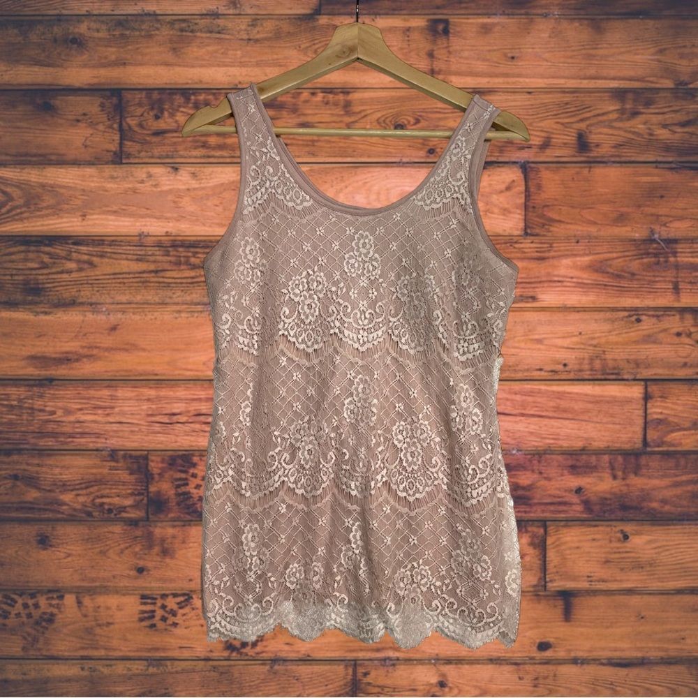 Other Maurices Pink Lace Tank Top Small Size S / US 4 / IT 40 - 2 Thumbnail