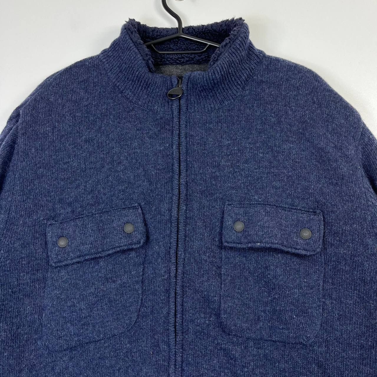 Barbour Barbour International Wool Zip Jacket Navy Motorcycle XL Size US XL / EU 56 / 4 - 2 Thumbnail