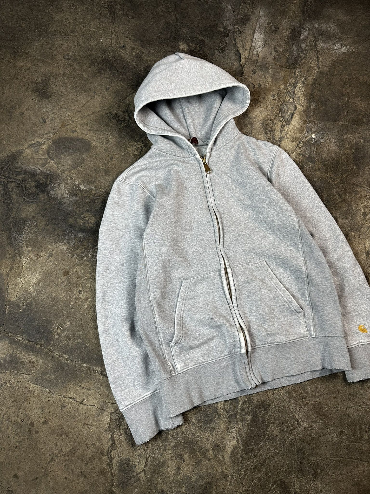 Carhartt 00s Carhartt Trashed Distressed Workwear Zip Hoodie Size US S / EU 44-46 / 1 - 2 Thumbnail