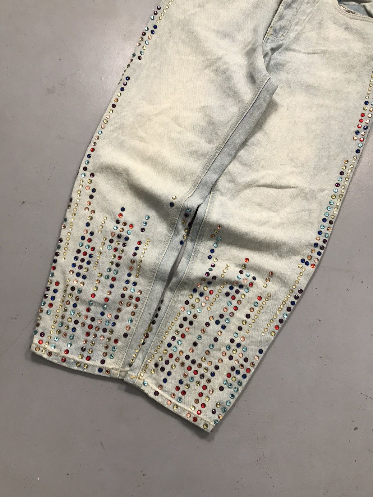 Vintage Vintage women’s gucci inspired studds crystel denim Size 28" / US 6 / IT 42 - 13 Thumbnail