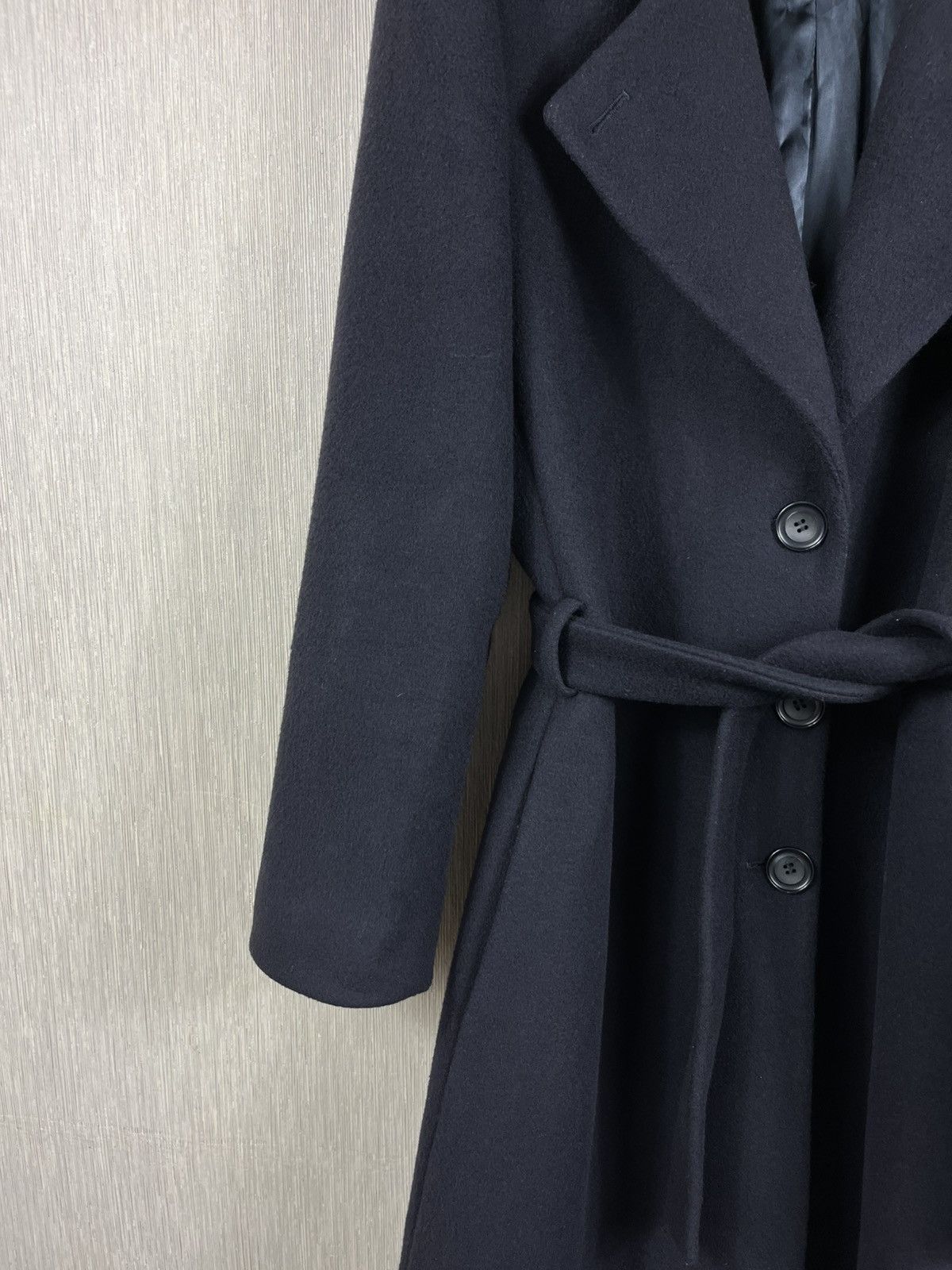 Emporio Armani Emporio Armani wool long navy luxury coat jacket Italian Size L / US 10 / IT 46 - 7 Thumbnail