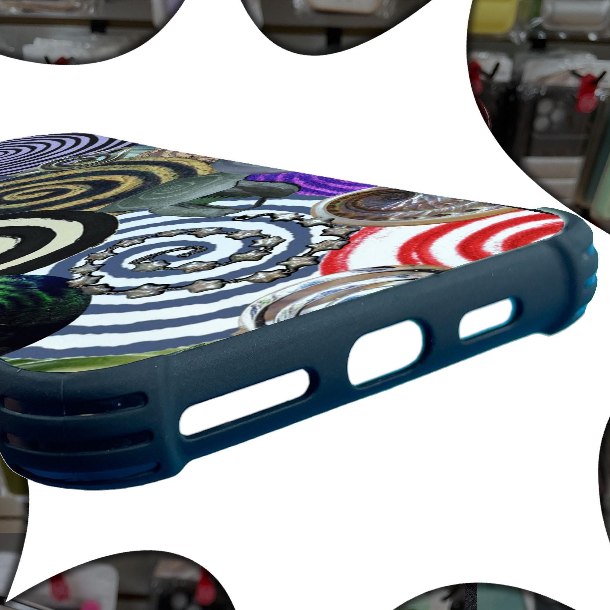 Other Multi Spiral Collage Funky Phone Case iPhone 14 13 12 11 X X Size ONE SIZE - 3 Thumbnail