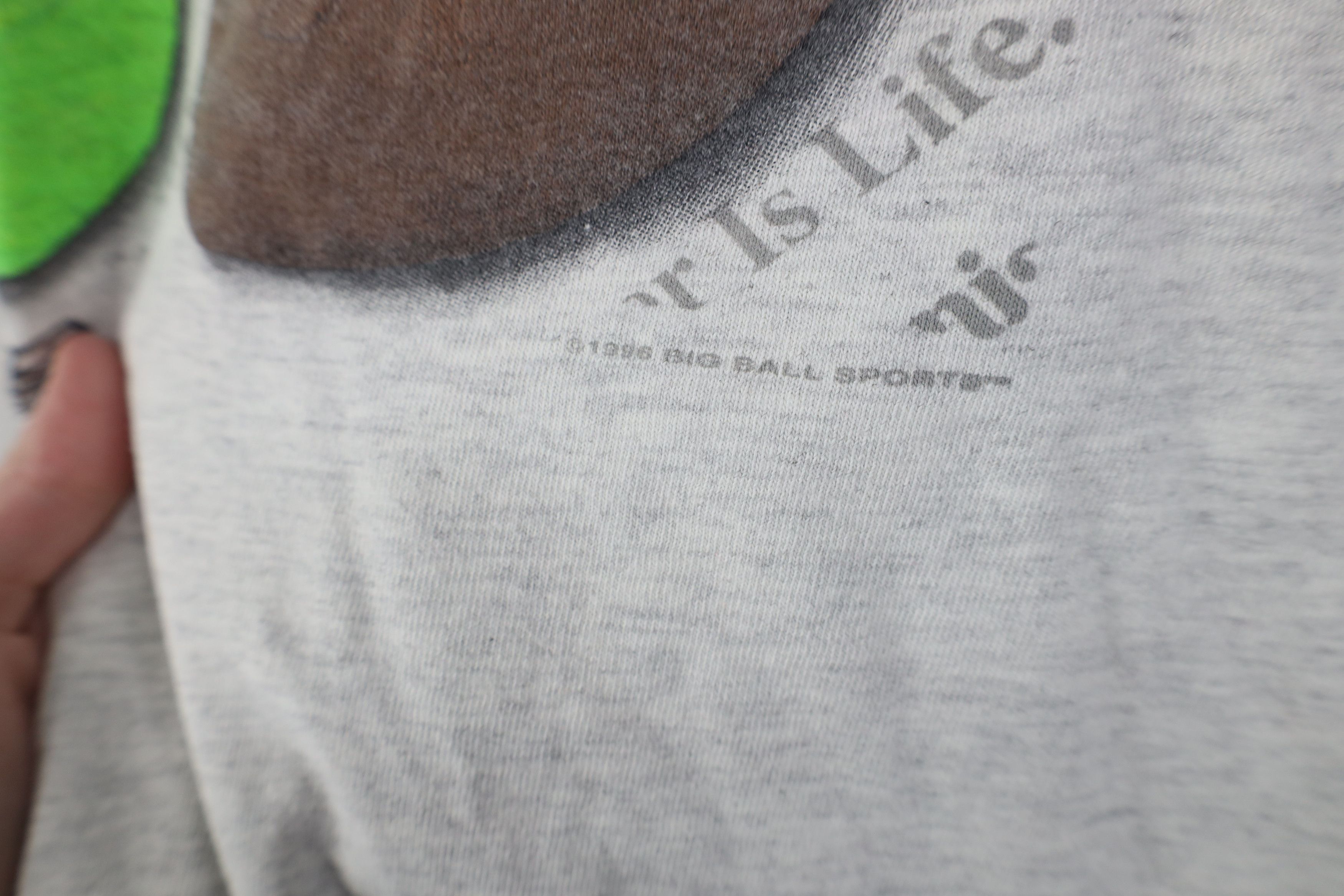 Vintage Vintage 90s Streetwear Sports Is Life T-Shirt Gray USA Size US XXL / EU 58 / 5 - 13 Thumbnail