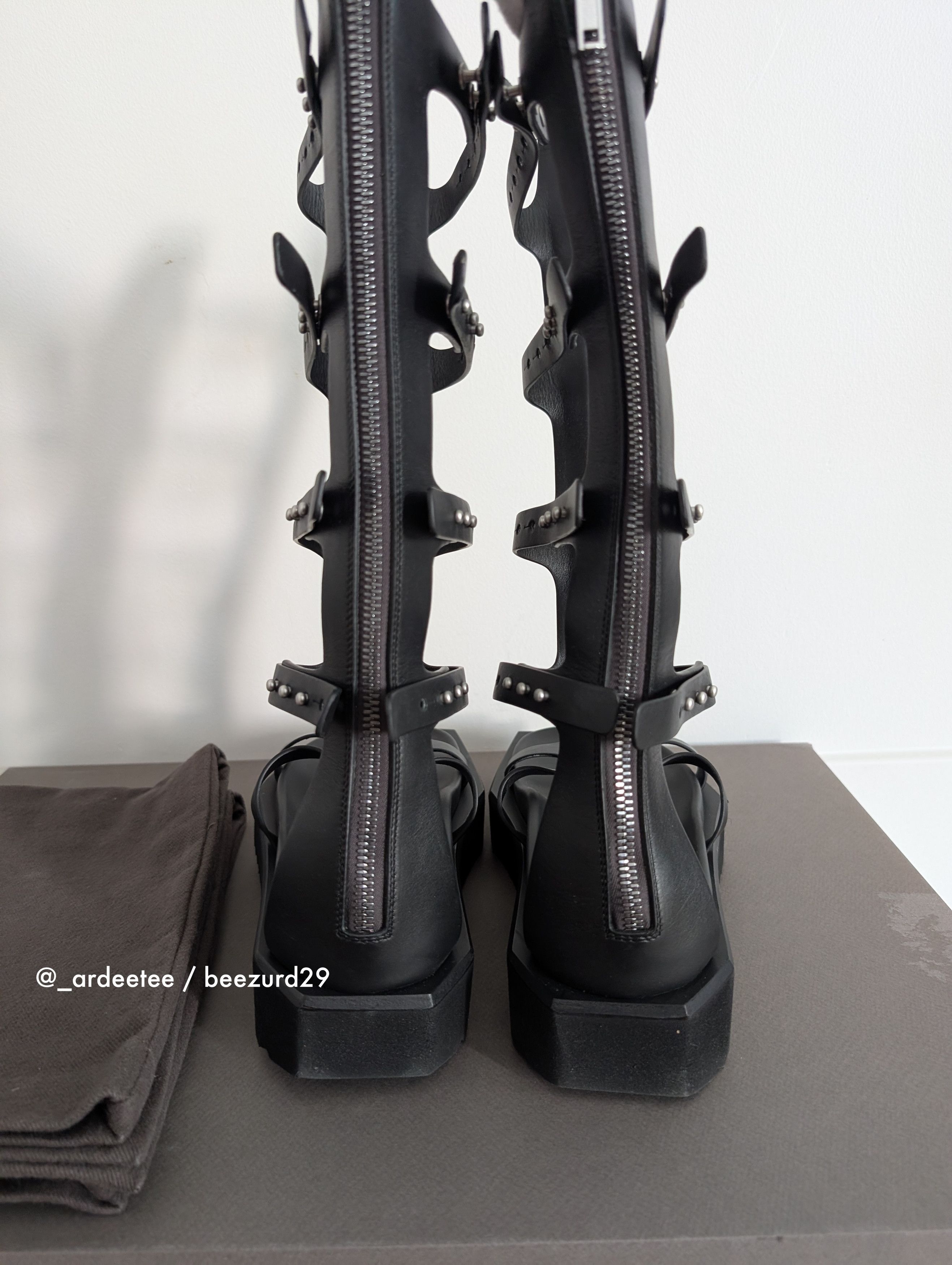 Rick Owens 💥TURBO CYCLOPS SPARTAN HIGH GLADIATOR SANDALS $3300 Size US 8 / EU 41 - 5 Thumbnail