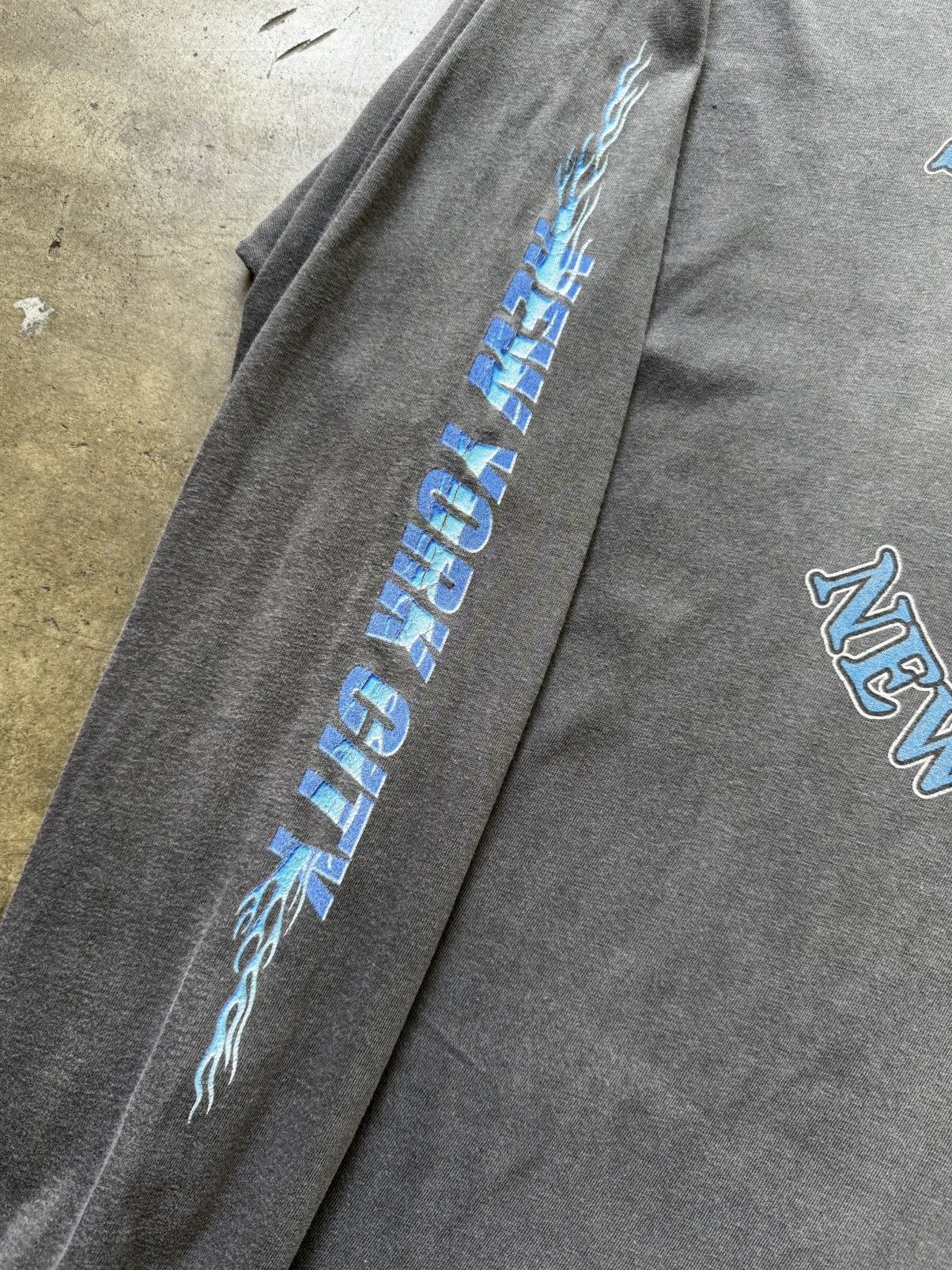 Vintage 2000 Harley Davidson Flames New York Tee Shirt Twin Towers Size US XXL / EU 58 / 5 - 5 Thumbnail
