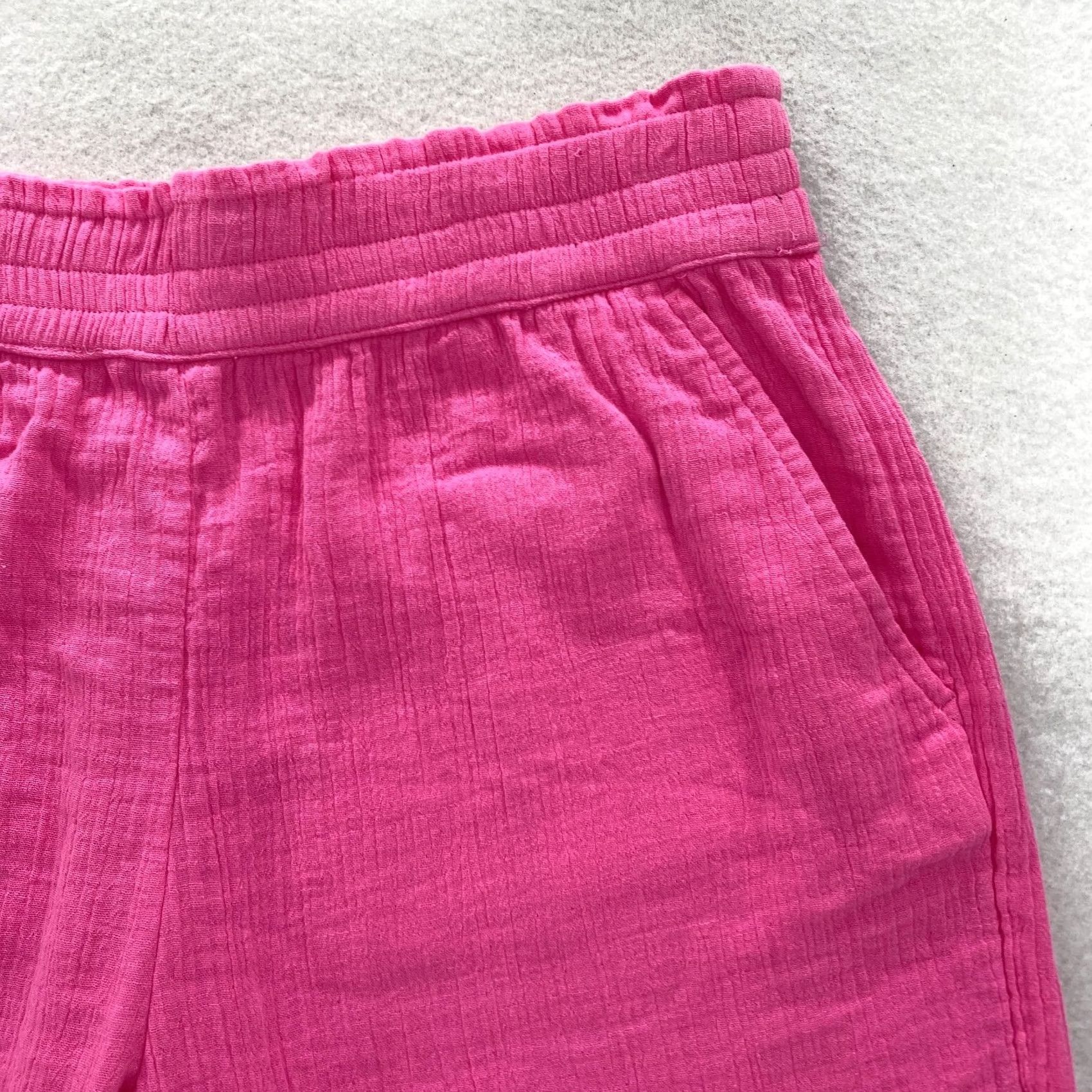 Loft LOFT Outlet Gauze Pull On Ankle Pants Women's Medium Pink Lightweight Beachy NWT Size 32" / US 10 / IT 46 - 3 Thumbnail