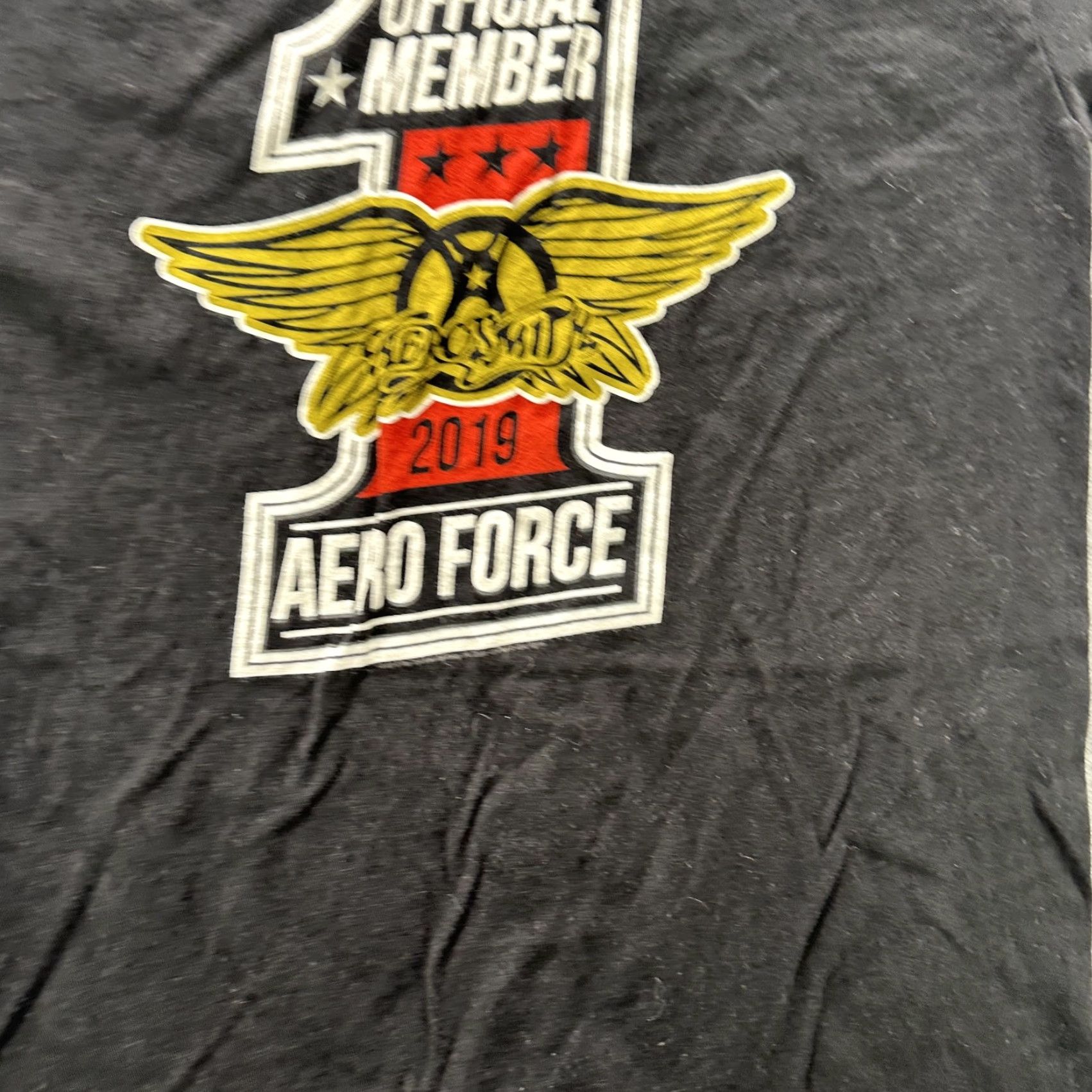 Tultex Aerosmith Aero Force Shirt Mens Small Black 2019 Official Member Band Tee Rock Size US S / EU 44-46 / 1 - 3 Thumbnail
