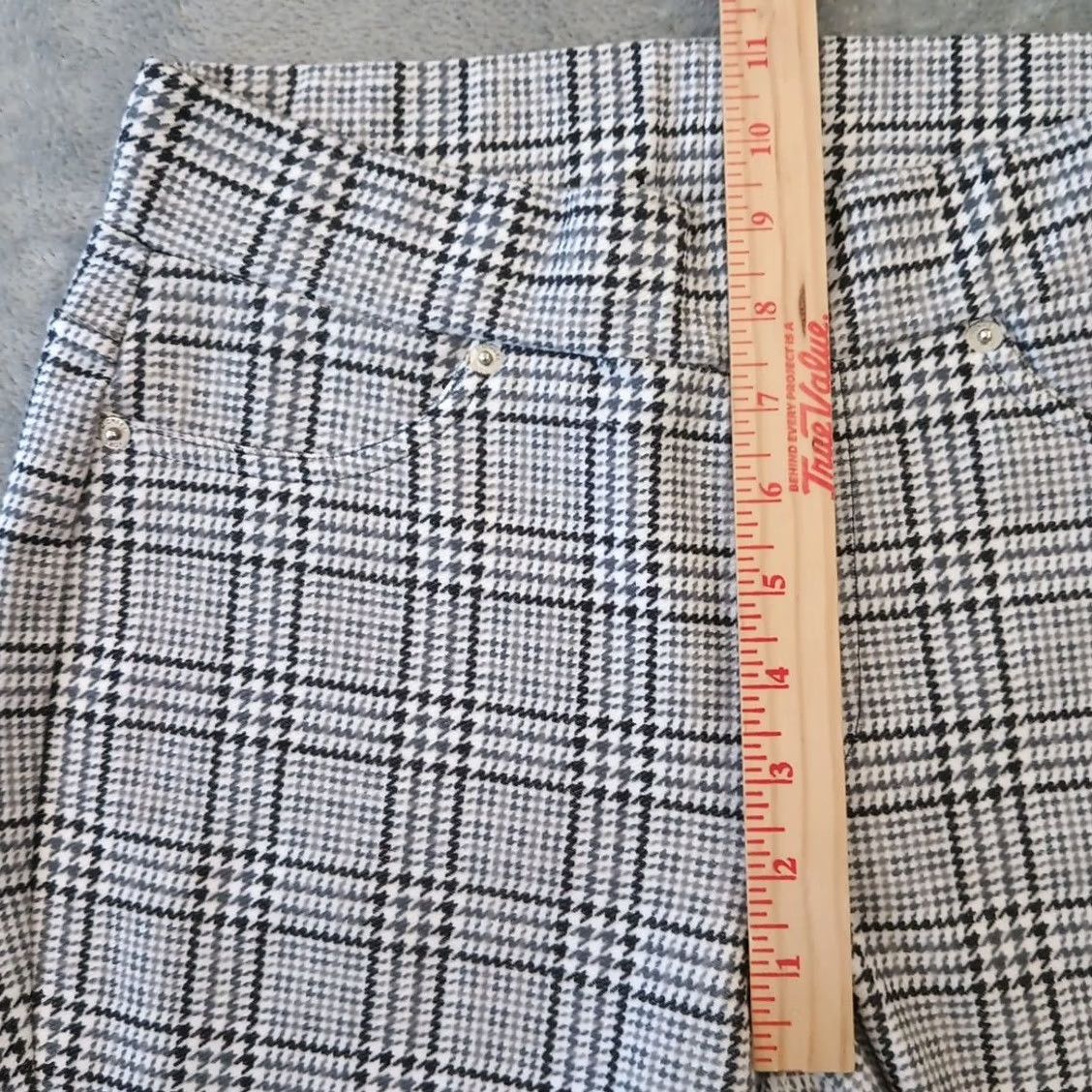 Michael Kors Michael Kors Ankle Pants Womens Small Gray Plaid Skinny Pull On Stretch Size 28" / US 6 / IT 42 - 4 Thumbnail