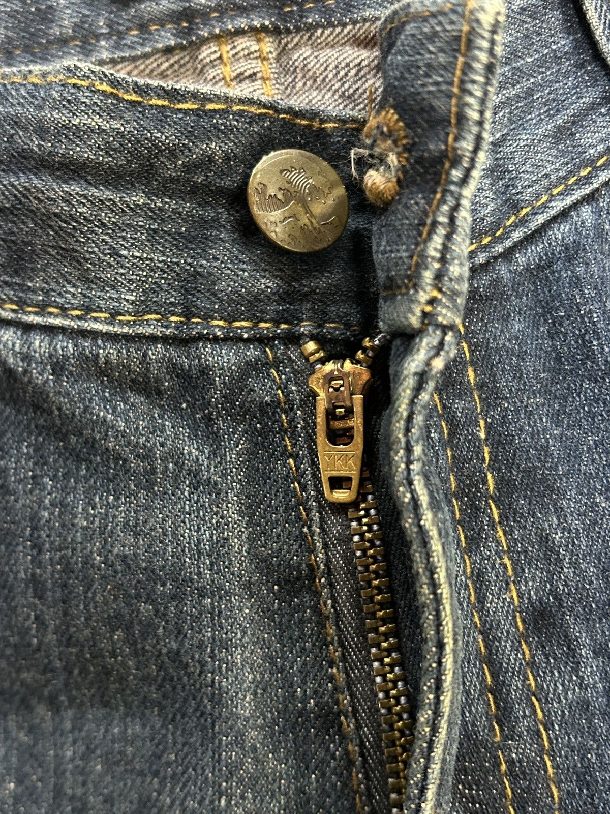 Japanese Brand Vintage Buden Karakuri Sukajan Dragon Baggy Jeans Size US 34 / EU 50 - 12 Thumbnail