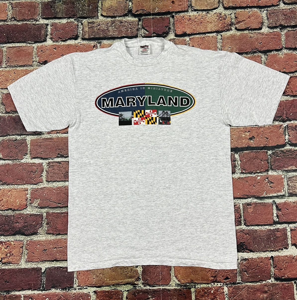 Vintage Vintage Maryland T Shirt America in Miniature Single Stitch Size US XL / EU 56 / 4 - 1 Thumbnail