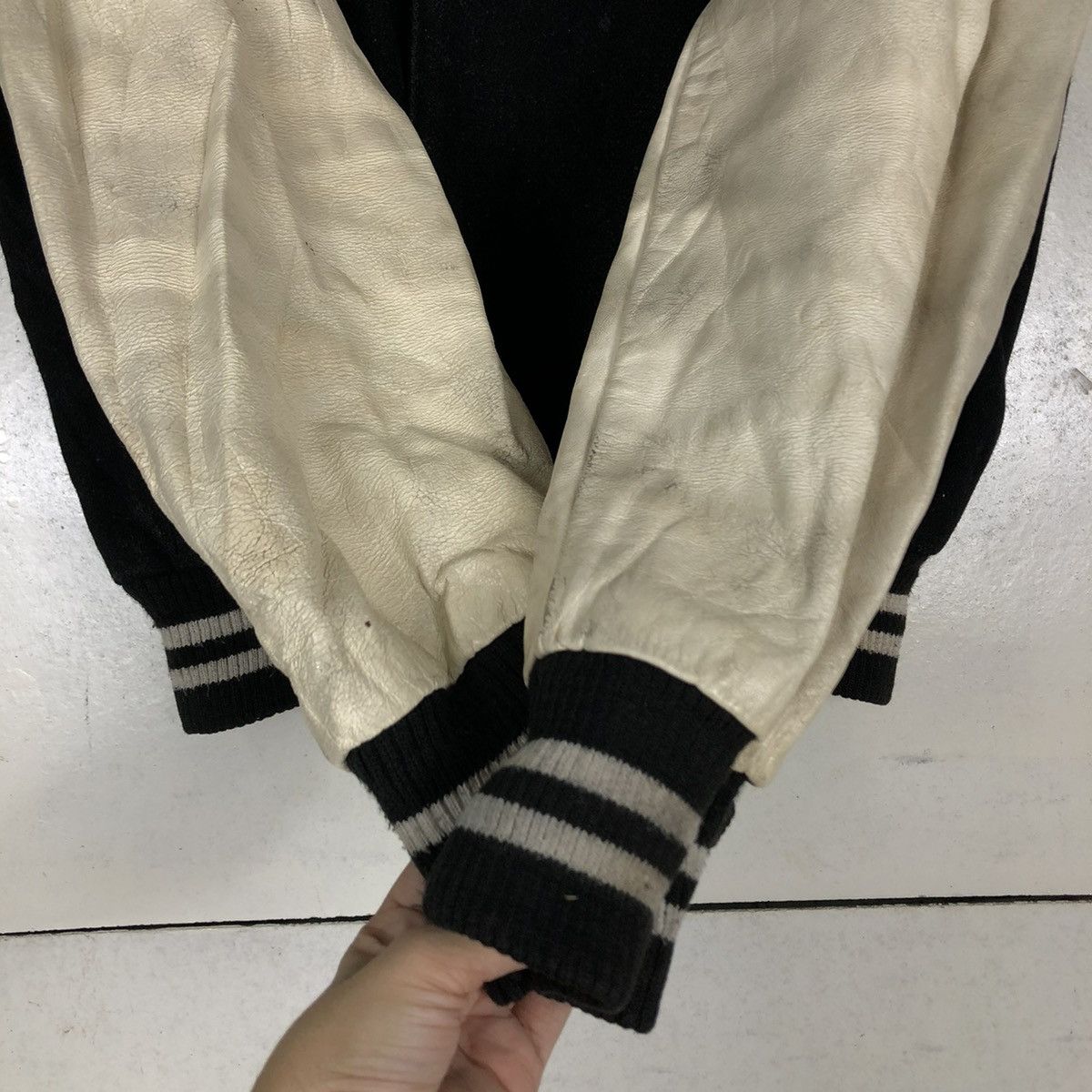 Japanese Brand 🔥VINTAGE VARSITY LEATHER JACKET ASTRO SPORTSWEAR USA Size US M / EU 48-50 / 2 - 15 Thumbnail