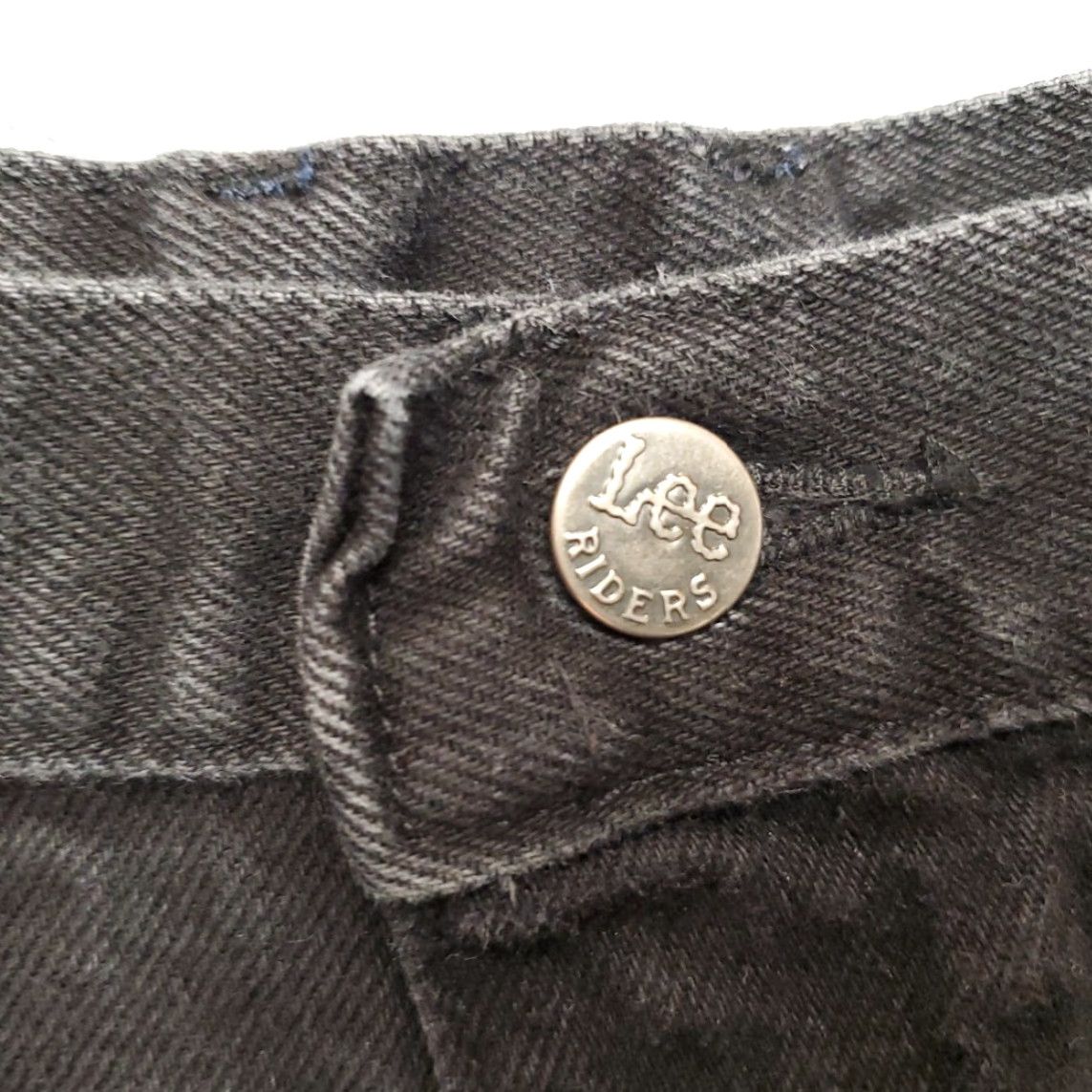 Lee VTG Lee Jeans Womens 14 Black Denim High Rise Tapered 28x29 Y2K Made in USA Jeans Mens? Size 36" / US 14 / IT 50 - 5 Thumbnail