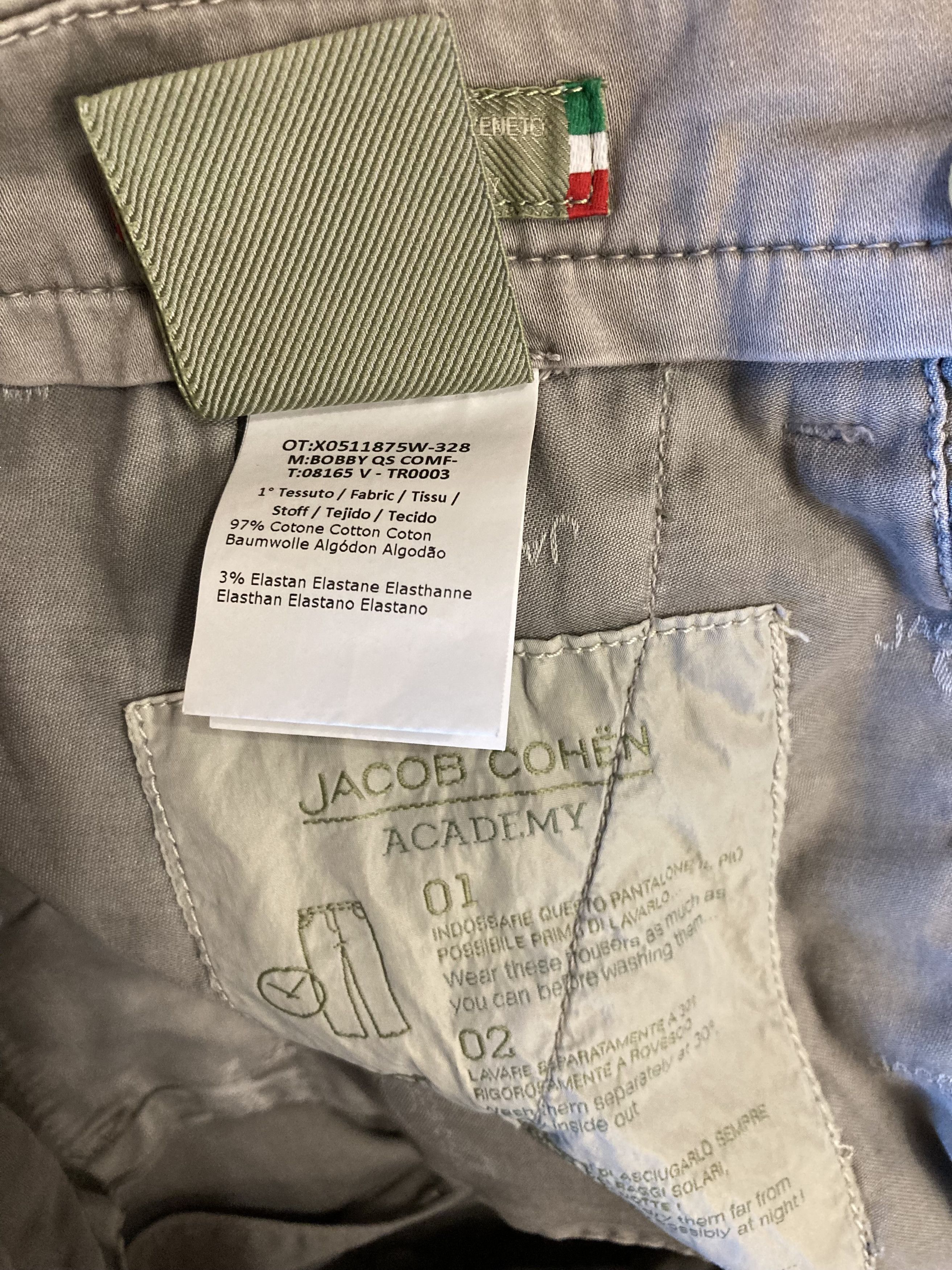 Jacob Cohen Jacob Cohen Academy Bobby Comfort Stretch chinos Size US 31 - 7 Thumbnail